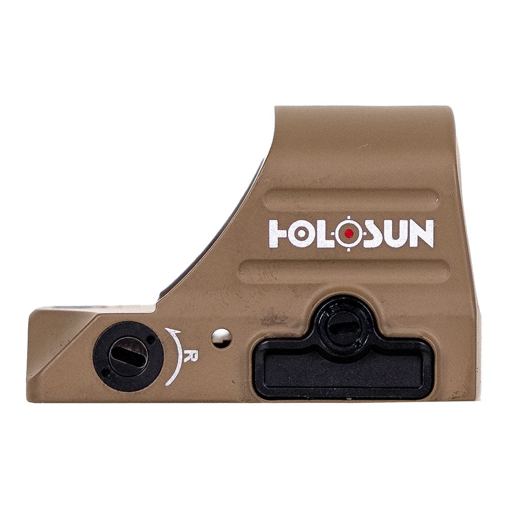 Holosun FDE 407A3, 3MOA, Red Dot, Side Battery, Shake Awake - HS407A3-X2-BRN - Image 2