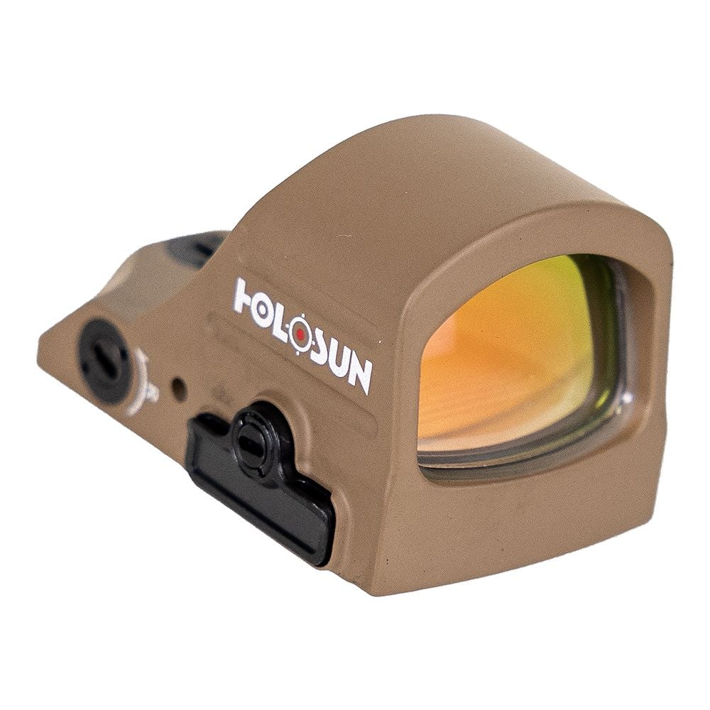 Holosun FDE 407A3, 3MOA, Red Dot, Side Battery, Shake Awake - HS407A3-X2-BRN - Image 3