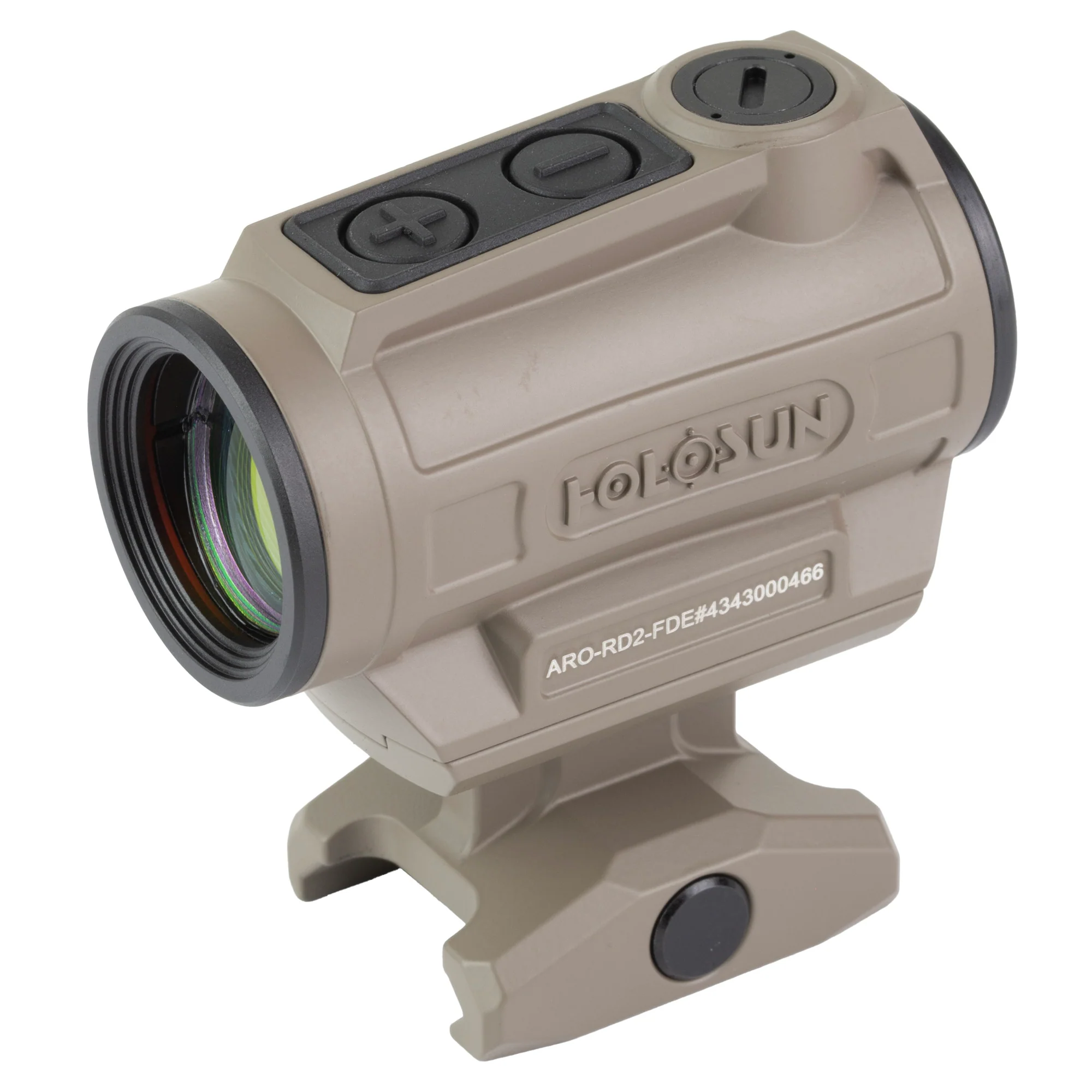 Holosun FDE ARO Red 2MOA Dot Only Reticle 22mm Housing, Shake Awake, 1/3 Co-Witness - ARO-RD2-FDE - Image 2