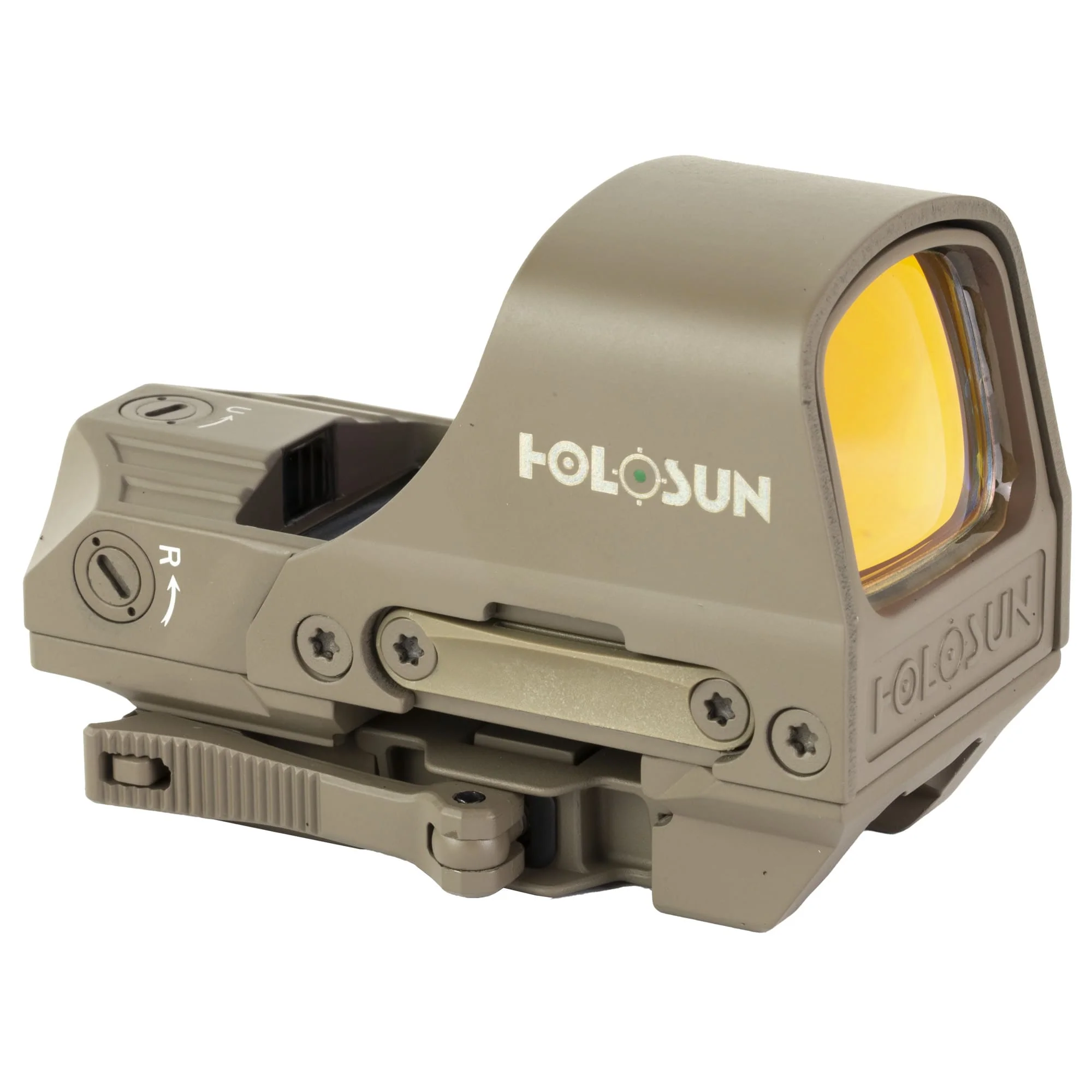 Holosun HS510C FDE Green Dot 65 MOA Circle 2 MOA Green Dot Aluminum Housing Matte Finish Solar with Internal Battery - HE510C-GR-FDE - Image 3