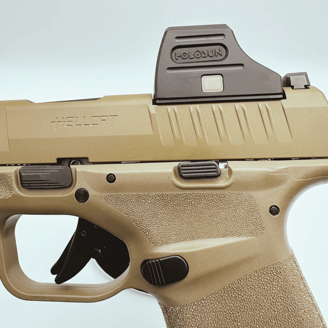 Holosun SCS Carry, K-Series Footprint (Modified RMSc), RMSc Adapter Plate Included, 20k Hr Power Reserve, Solar Recharging Battery, 32 MOA Circle & 2 MOA Green Dot, MRS Reticle, Enclosed Emitter - SCS-CARRY-GR - Image 7