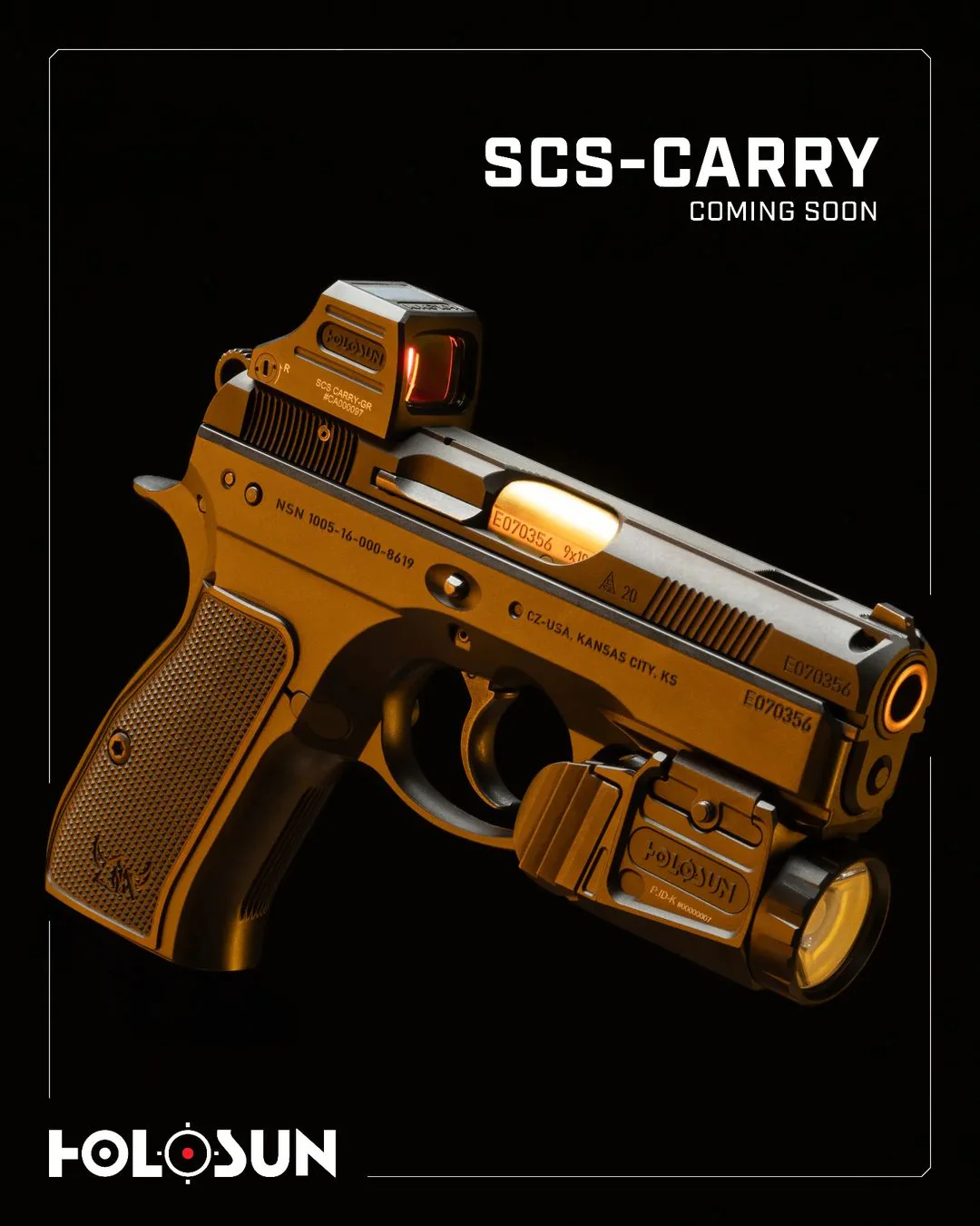 Holosun SCS Carry, K-Series Footprint (Modified RMSc), RMSc Adapter Plate Included, 20k Hr Power Reserve, Solar Recharging Battery, 32 MOA Circle & 2 MOA Green Dot, MRS Reticle, Enclosed Emitter - SCS-CARRY-GR - Image 8