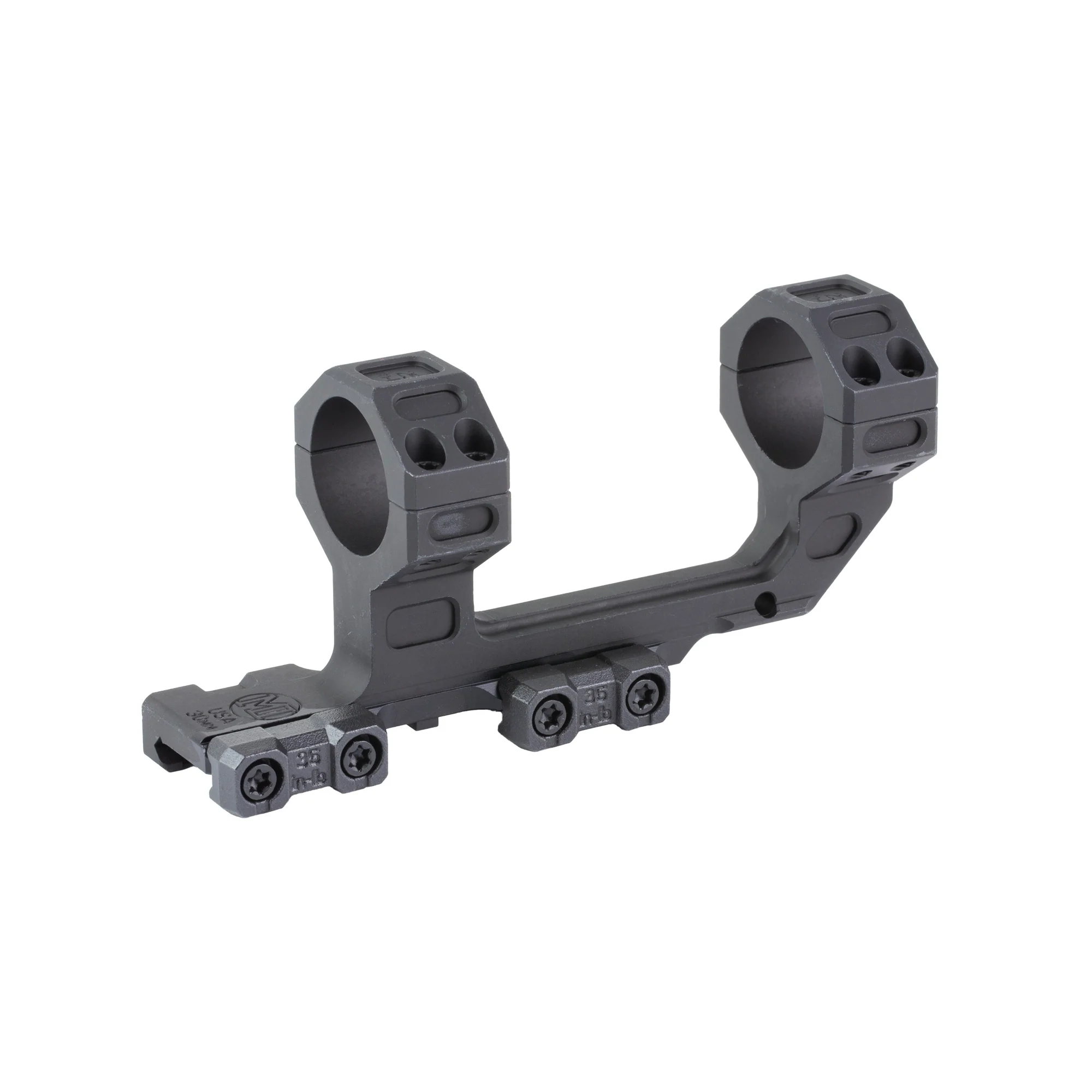 Midwest Industries MK2 Receiver Extension, 30mm High Optic Mount, Black Anodized - MI-MK2-30SMH