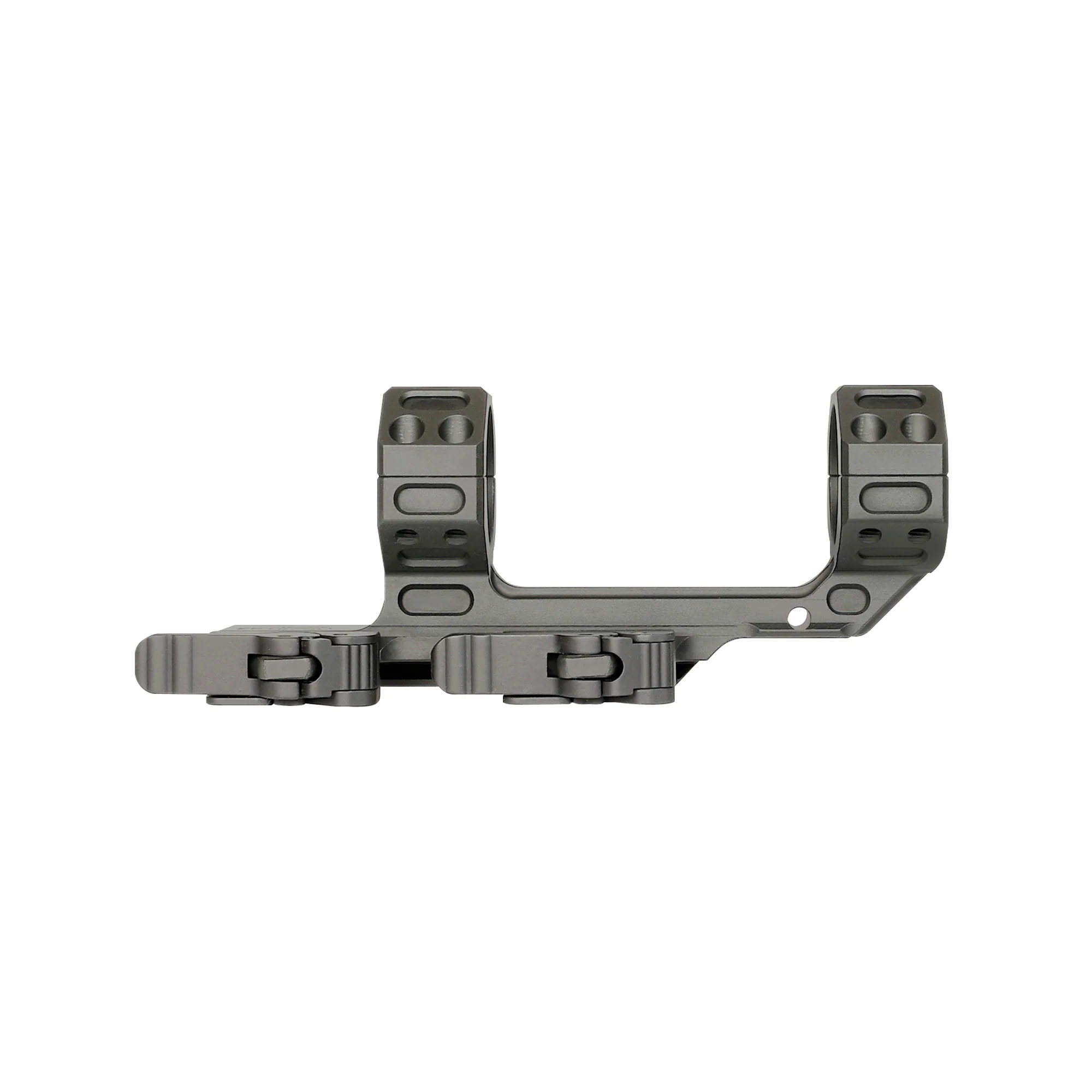 Midwest Industries MK2 Receiver Extension, 30mm Quick Detach Scope Rings, Black - MI-MK2-QD30SM - Image 2