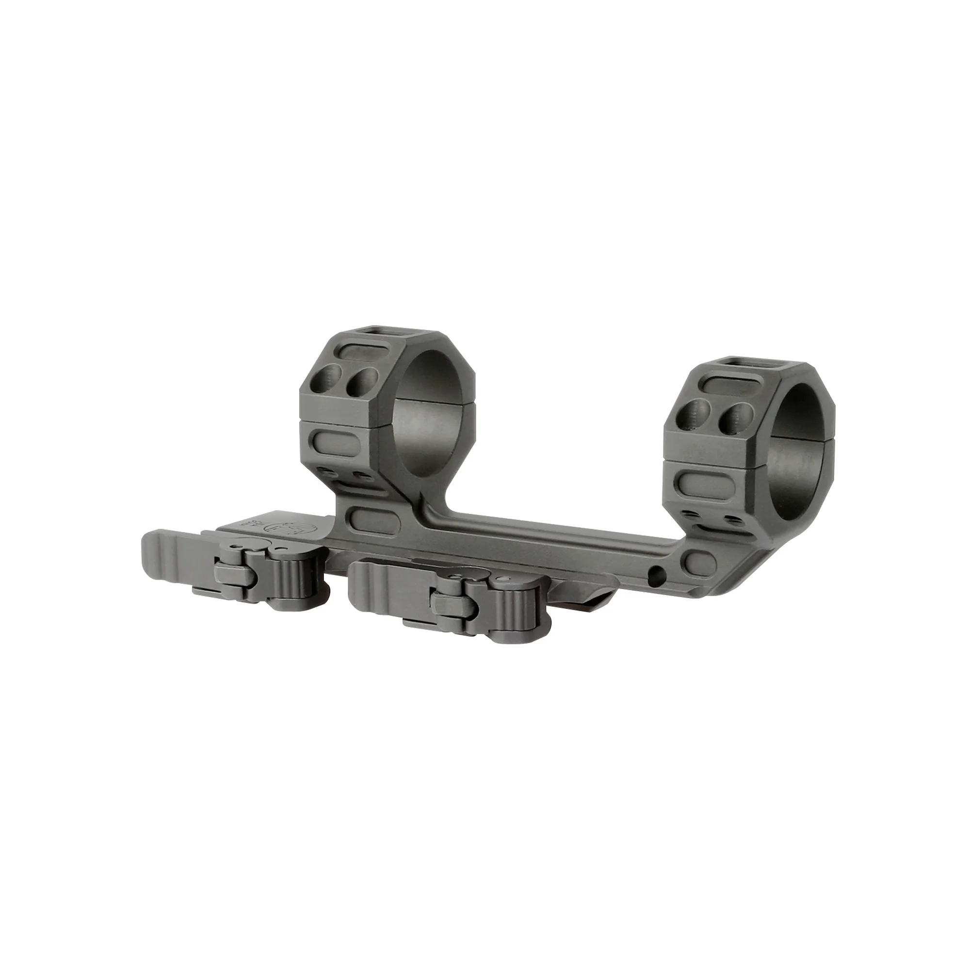 Midwest Industries MK2 Receiver Extension, 30mm Quick Detach Scope Rings, Black - MI-MK2-QD30SM - Image 3