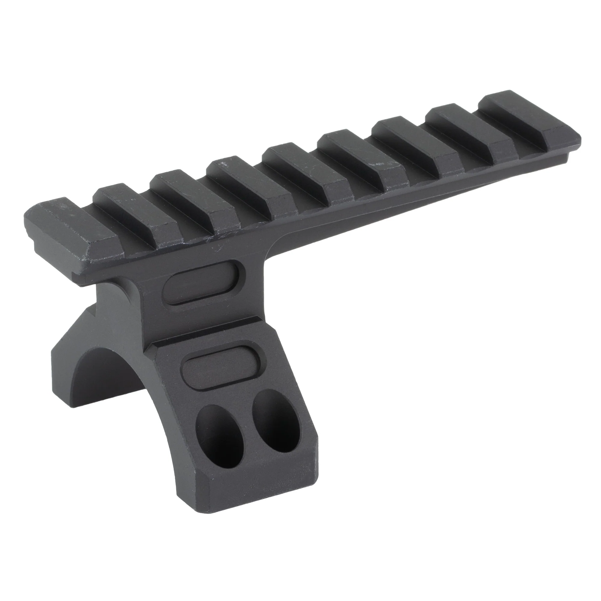 Midwest Industries MK2 Receiver Extension, 34mm Caps & Covers, Black - MI-MK2-34RCAP