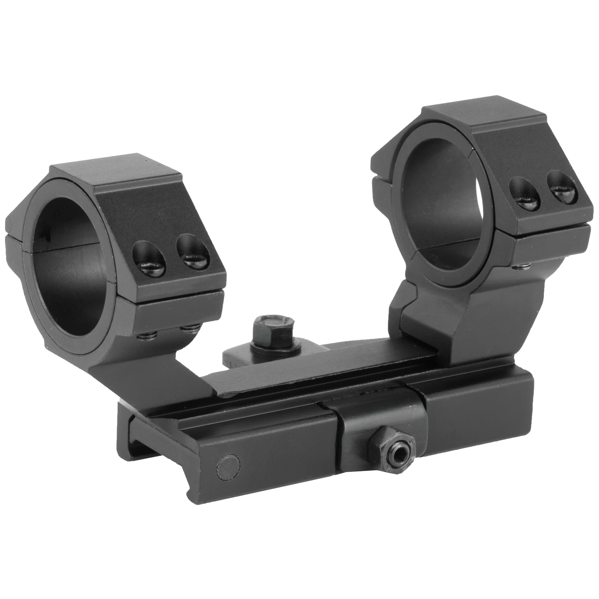 NcSTAR AR-15 Adjustable Scope Mount Quick Release, 30mm Quick Detach, AR-15/M4, Black - MARCQ