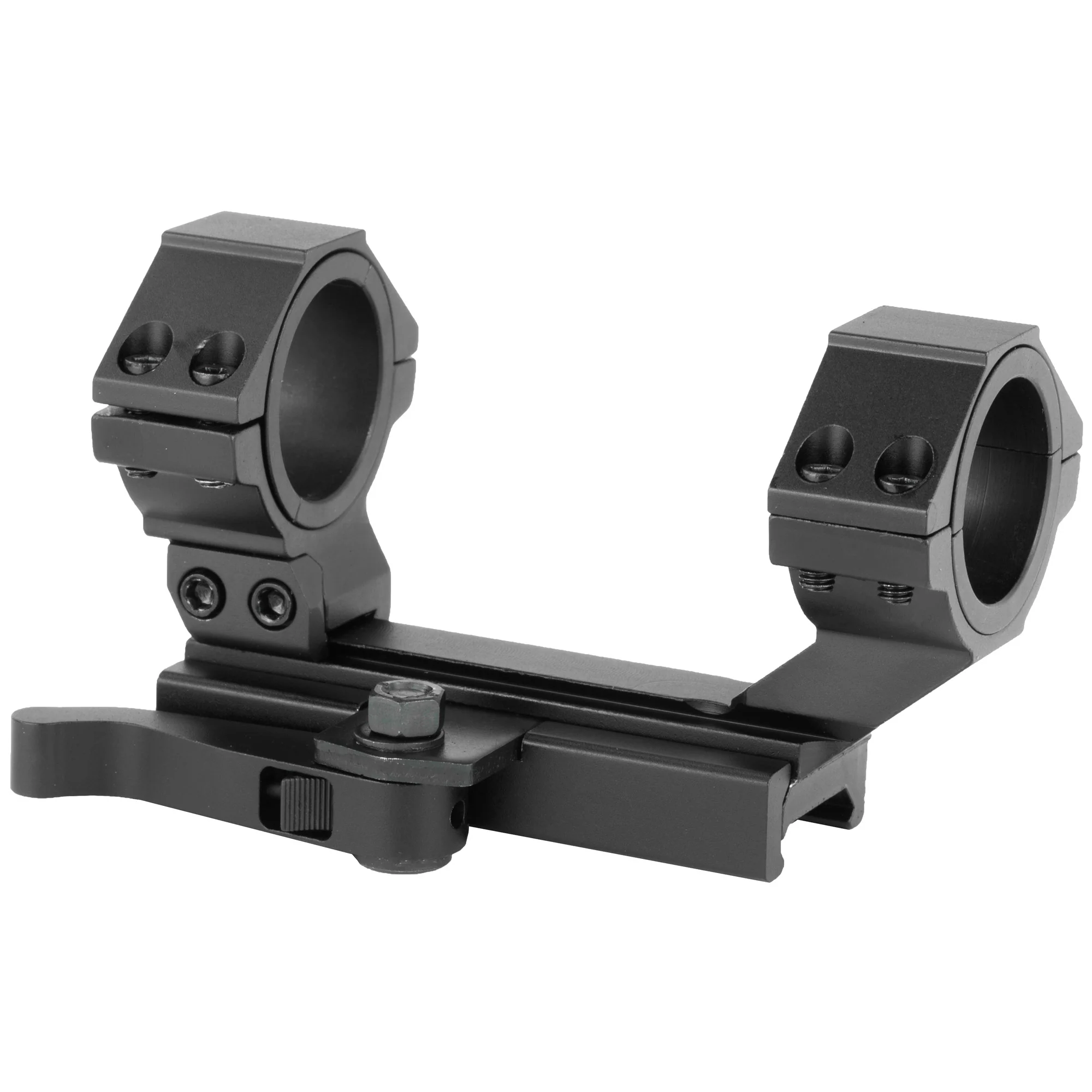 NcSTAR AR-15 Adjustable Scope Mount Quick Release, 30mm Quick Detach, AR-15/M4, Black - MARCQ - Image 2