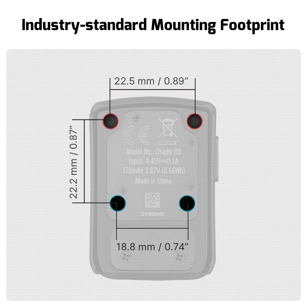 Olight Osight Red Dot - 3 MOA Red Dot - Magnetic Charging Cover - RMR Footprint - Image 3