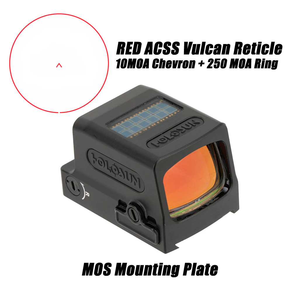OPEN BOX [LIKE NEW] Holosun 509 ACSS Vulcan Red Dot w/ Glock MOS Mounting Plate - Image 2
