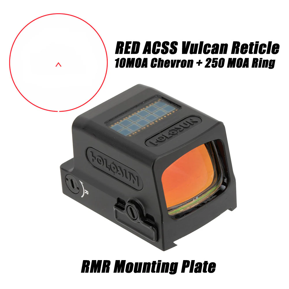 OPEN BOX [LIKE NEW] Holosun 509 ACSS Vulcan Red Dot w/ RMR Mounting Plate - Image 2