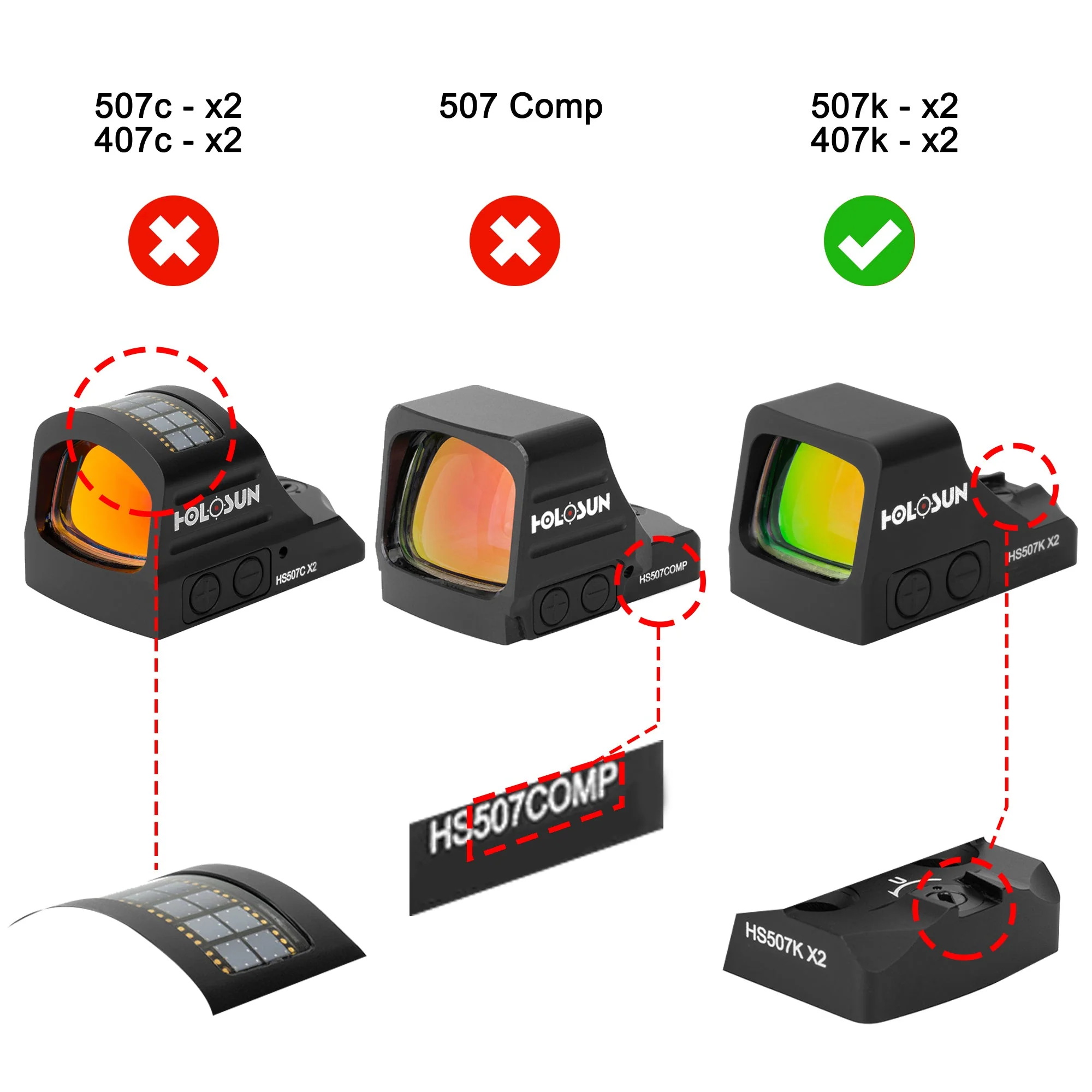 OpticGard Scope Cover for Holosun® 507K-X2/407K-X2 - Image 2