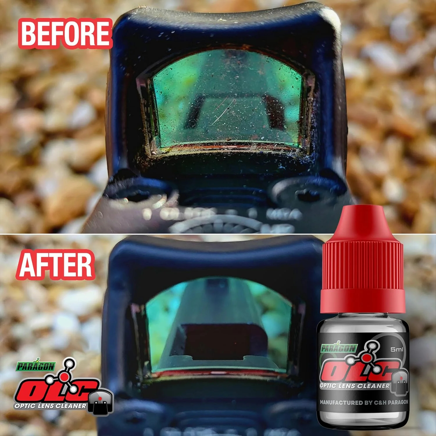 Optics Lens Cleaner – 5 mL Bottle for Red Dots & Scopes - Paragon by CHPWS - Image 2