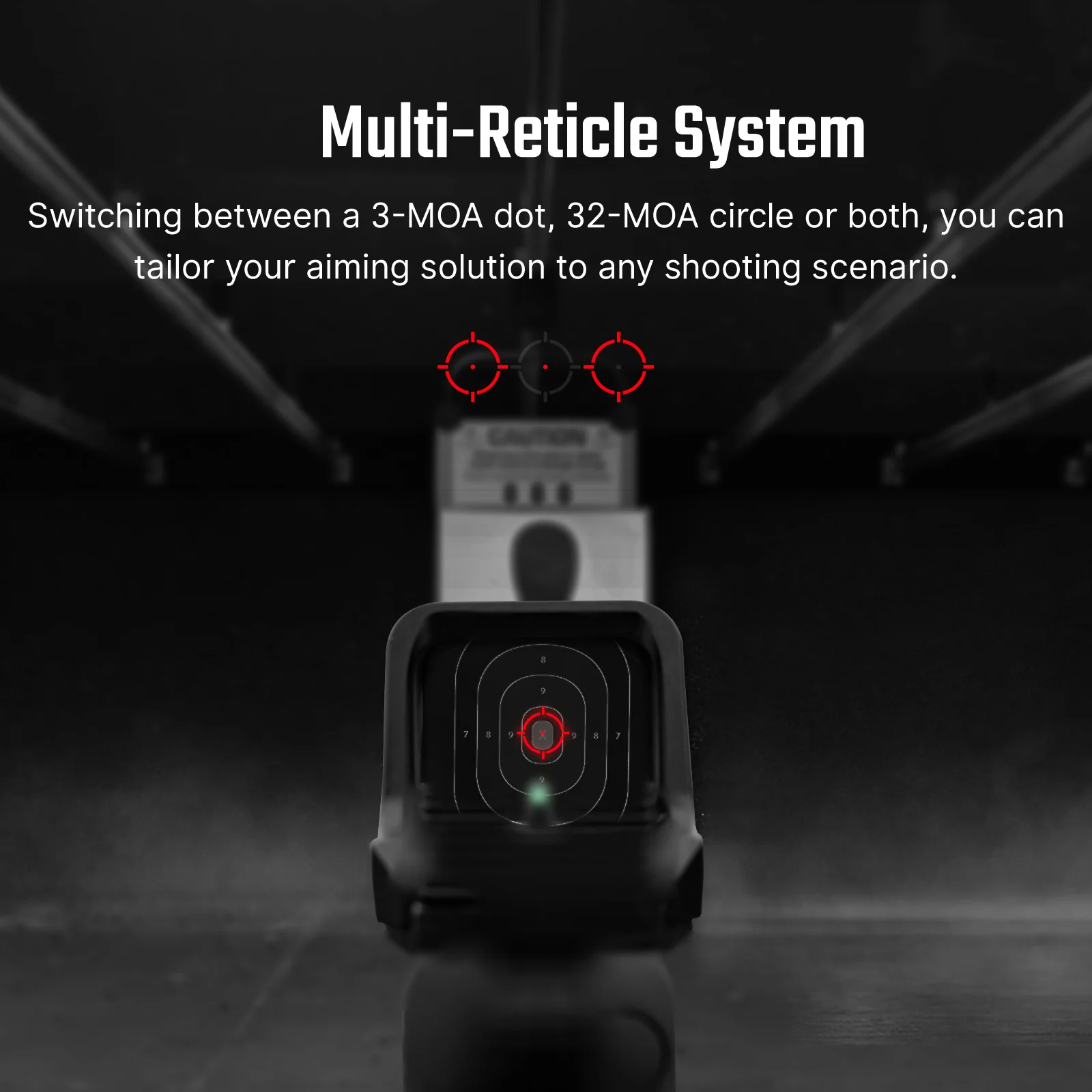 Osight C Red Dot, 32 MOA Circle + 3 MOA Dot, Side-Loading Battery, RMR Footprint - Image 10
