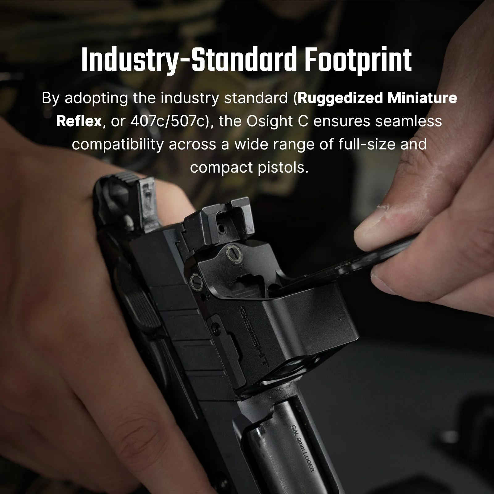 Osight C Red Dot, 32 MOA Circle + 3 MOA Dot, Side-Loading Battery, RMR Footprint - Image 11