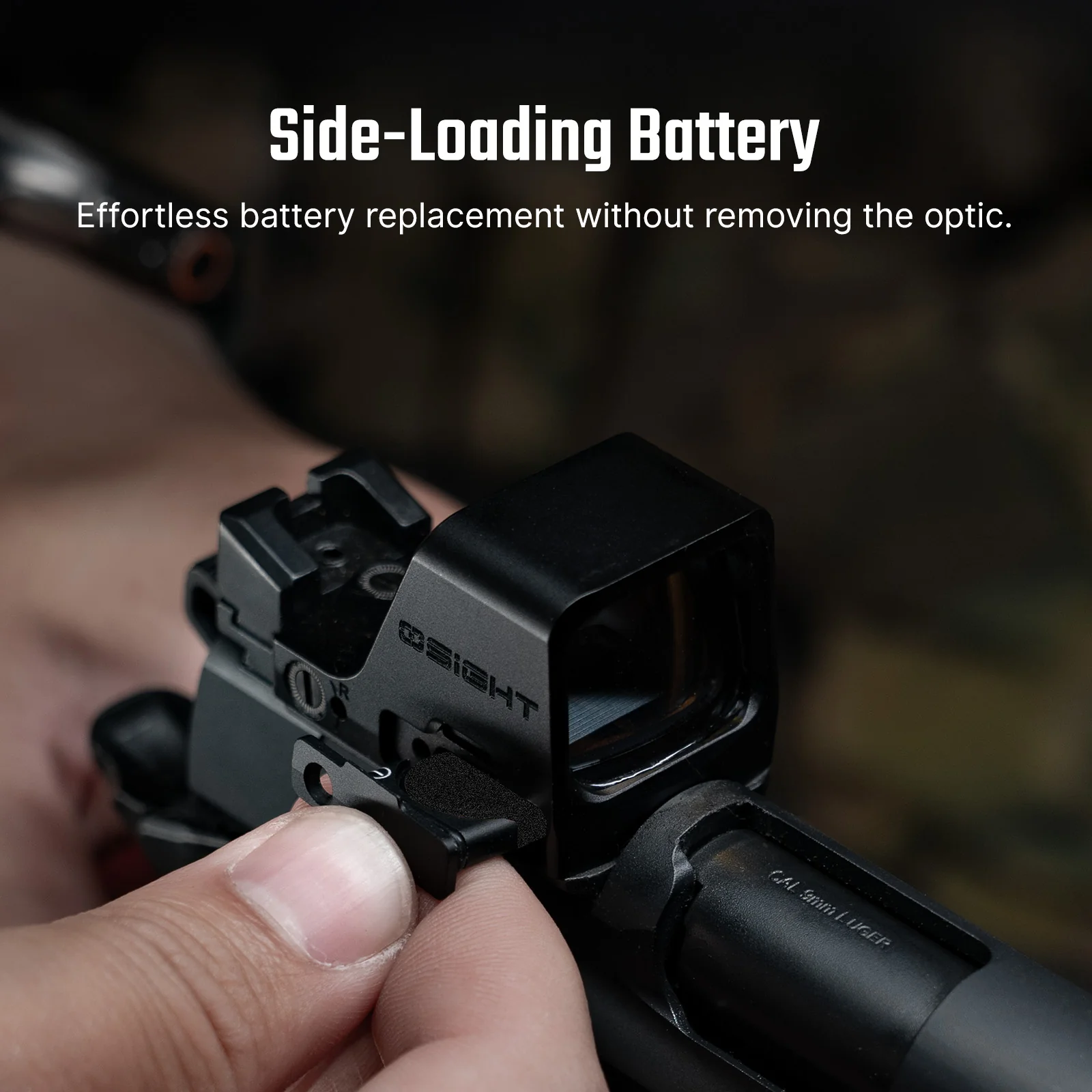 Osight C Red Dot, 32 MOA Circle + 3 MOA Dot, Side-Loading Battery, RMR Footprint - Image 9