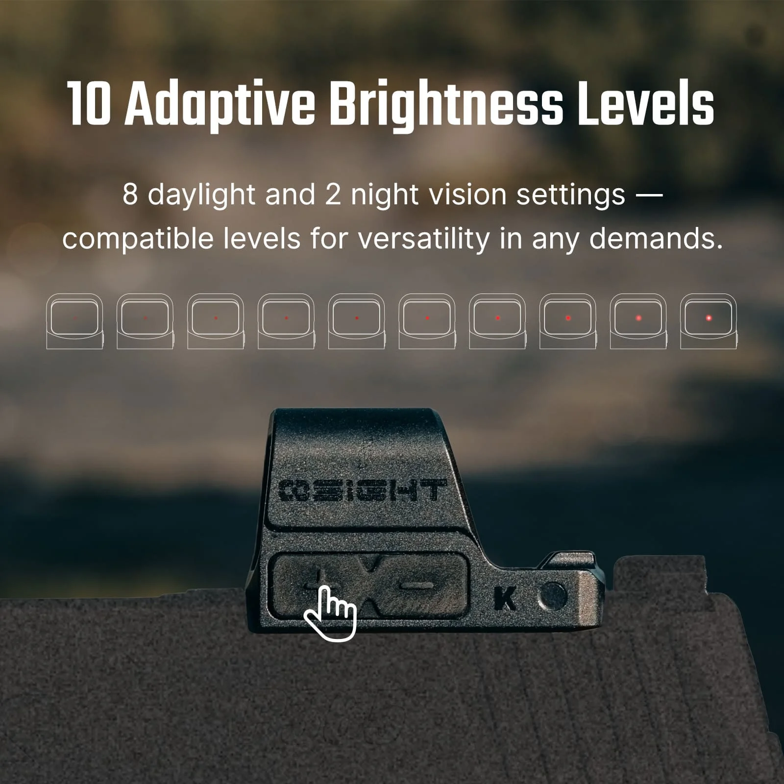 Osight K Reflex Red Dot, 6 MOA Dot with Side-Loading Battery, RMSc Footprint - Image 12