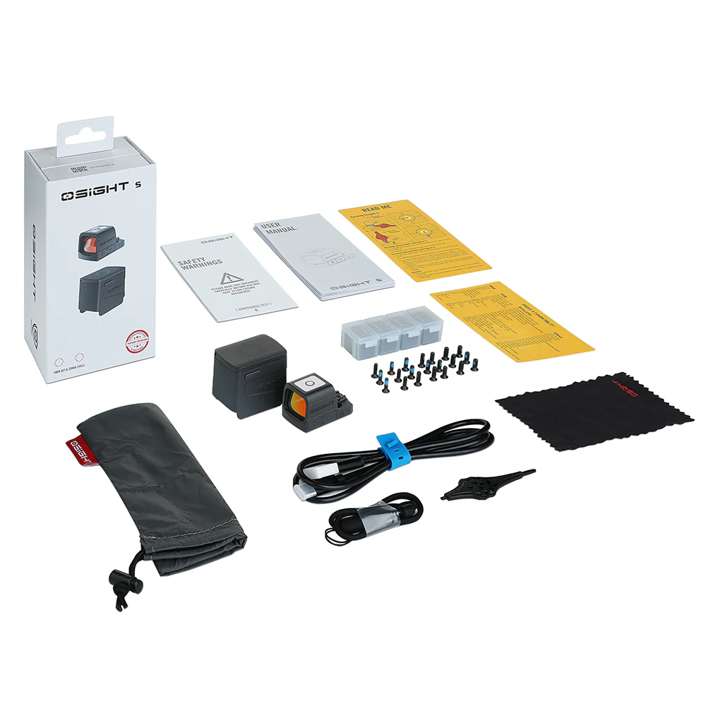 Osight S Enclosed Emitter Red Dot - 32 MOA Circle + 2 MOA - RMSc Footprint - Magnetic Charging - Image 7