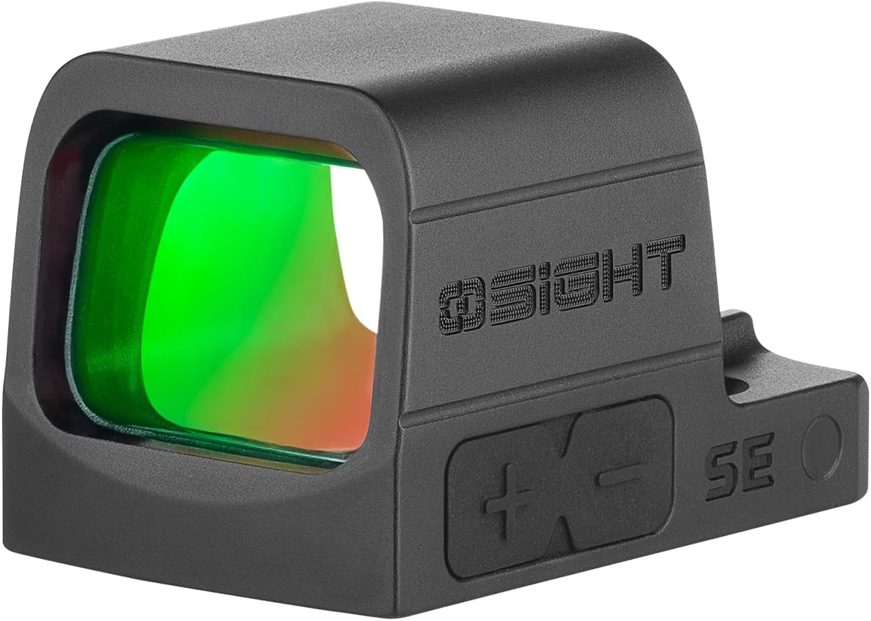 Osight SE Enclosed Red Dot, 32 MOA Circle + 2 MOA, Side Battery, RMSc Footprint - Image 9