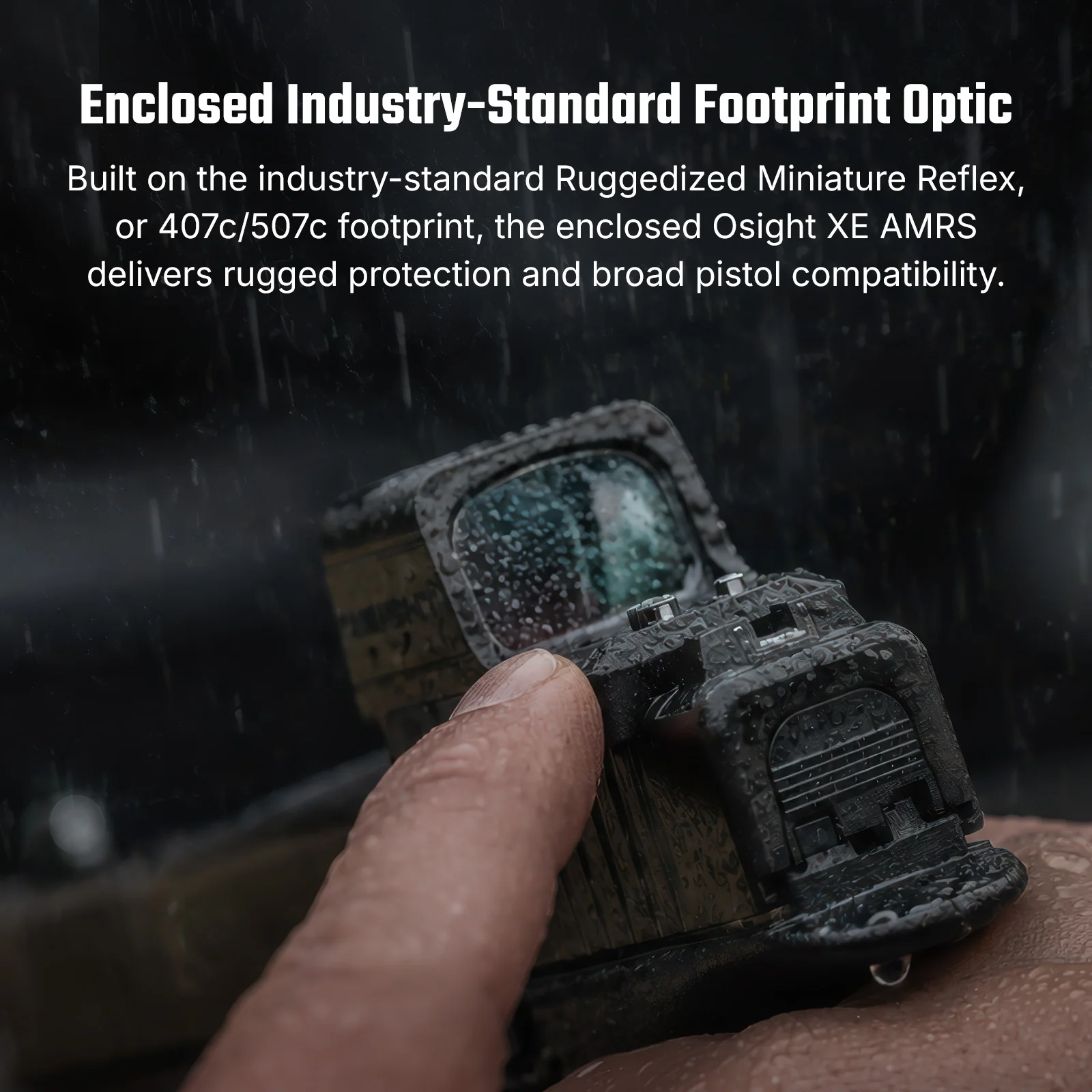 Osight XE Enclosed Red Dot Sight, RMR Footprint, 2/6+32 MOA Multi-Reticle System, Battery Operated - Image 5