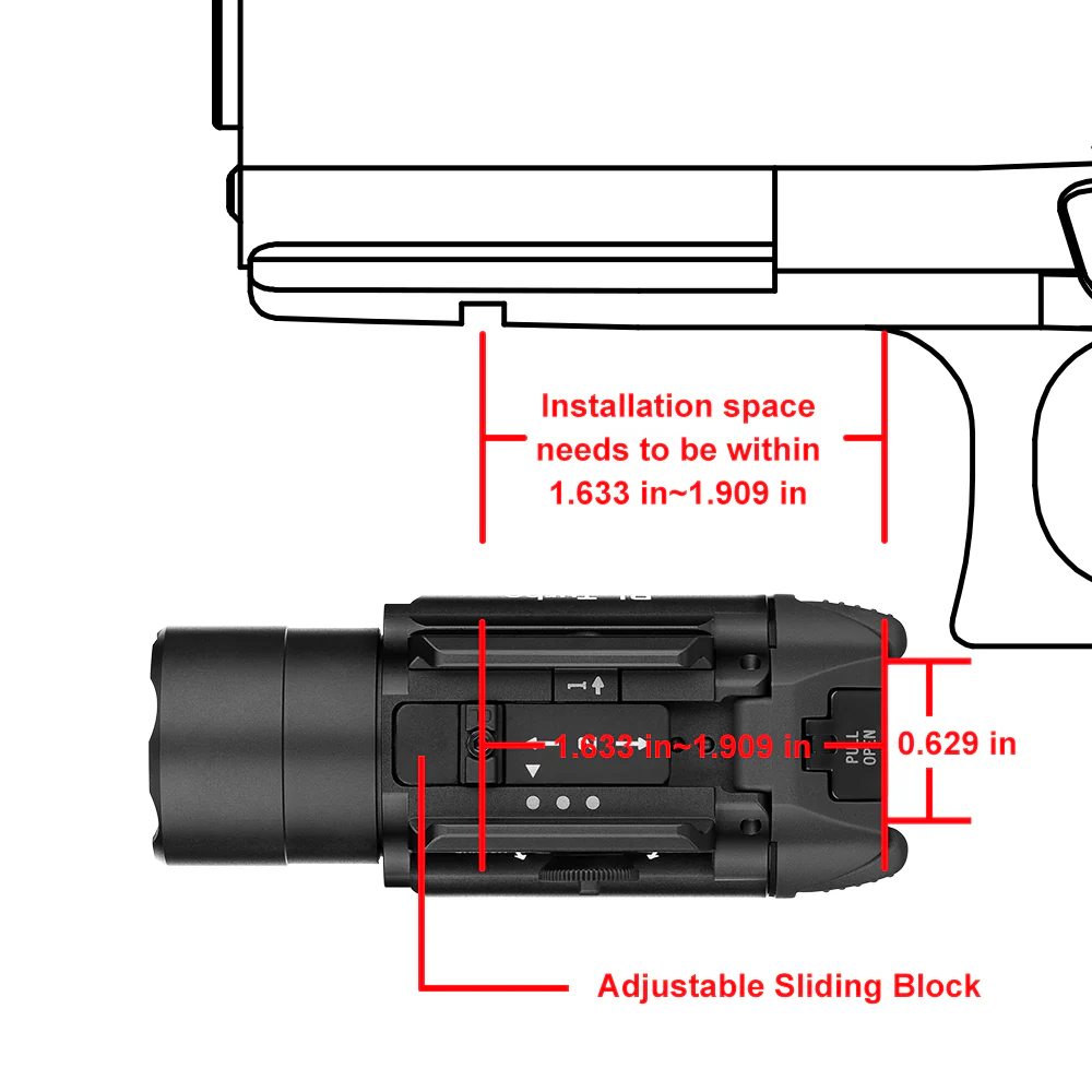 Olight - PL Turbo Tactical Light with Spotlight and Floodlight - Image 3
