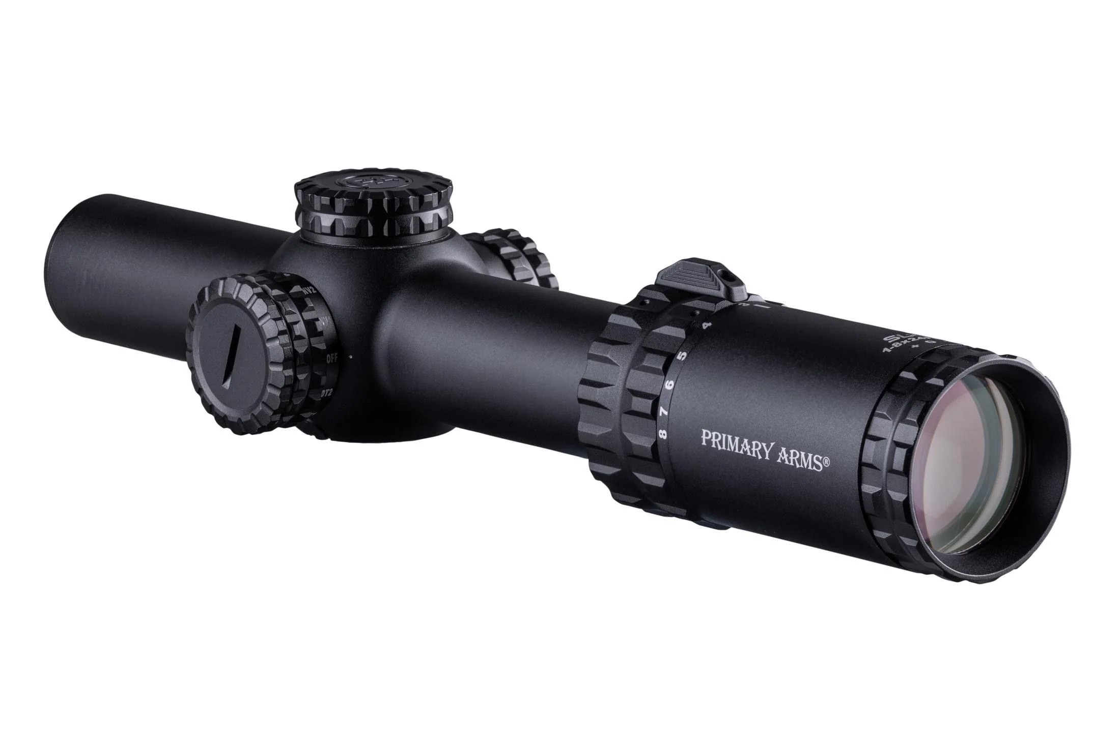 OPEN BOX [LIKE NEW]  Primary Arms SLx 1-8x24 FFP Rifle Scope - Illuminated ACSS Raptor Reticle - 5.56 / 5.45 / .308