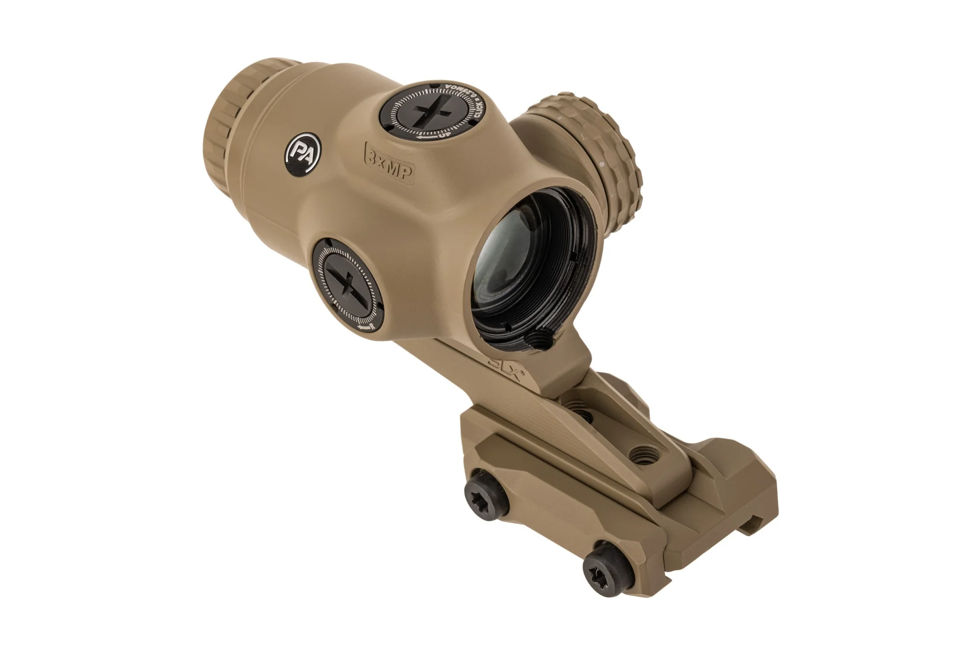 Primary Arms SLx 3X MicroPrism FDE Scope - Red Illuminated ACSS Raptor Reticle - 7.62x39 / .300 BLK