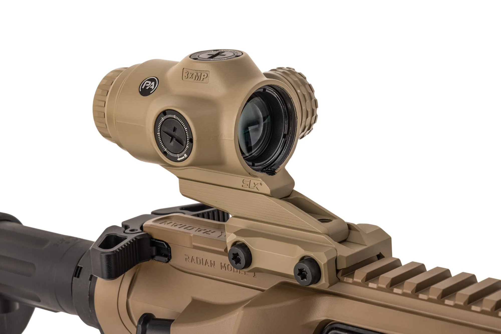 Primary Arms SLx 3X MicroPrism FDE Scope - Red Illuminated ACSS Raptor Reticle - 7.62x39 / .300 BLK - Image 4