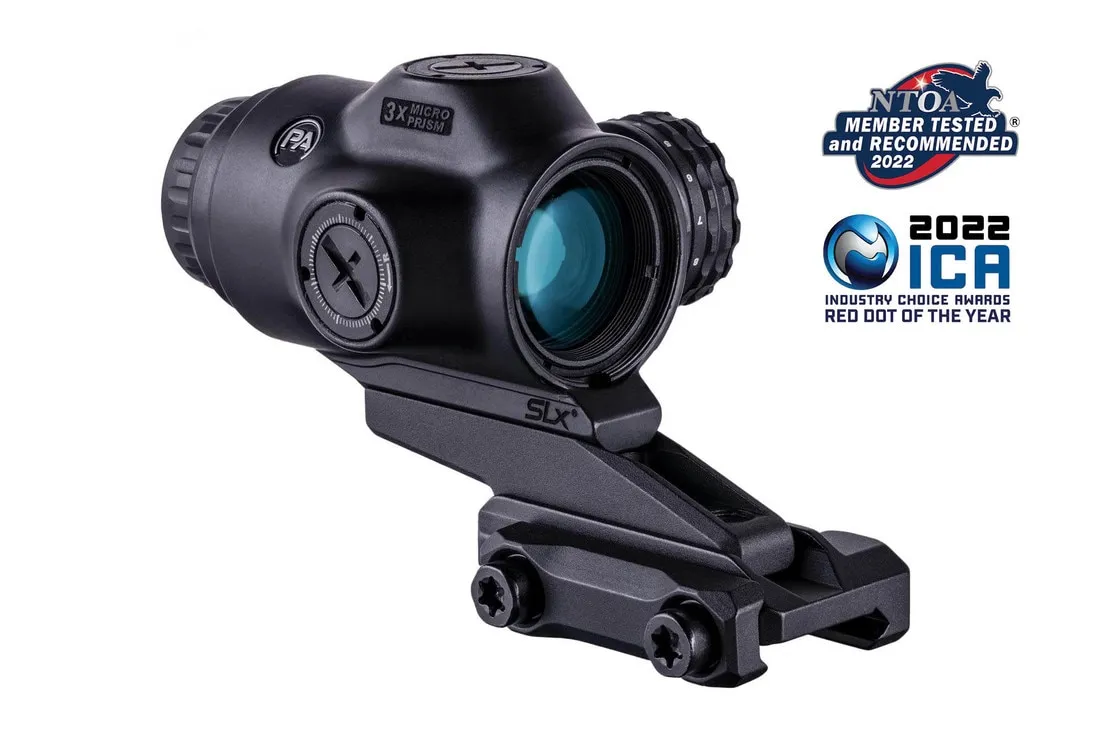 Primary Arms SLx 3X MicroPrism Scope - Red Illuminated ACSS Raptor Reticle - 5.56 / .308