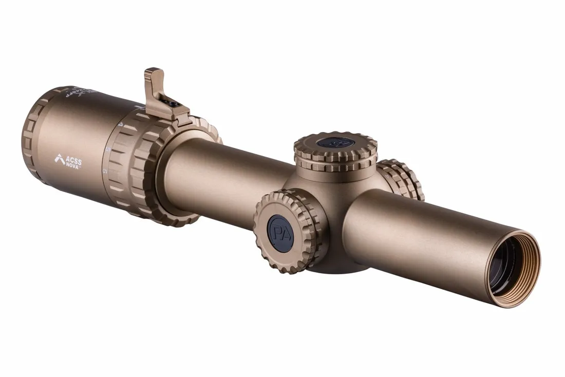 Primary Arms SLx FDE Nova 1-6x24mm SFP Rifle Scope Gen IV - Illuminated Green ACSS Nova Fiber Wire Reticle - PA-SLX-1-6X24S-NOVA-FDE-G - Image 3