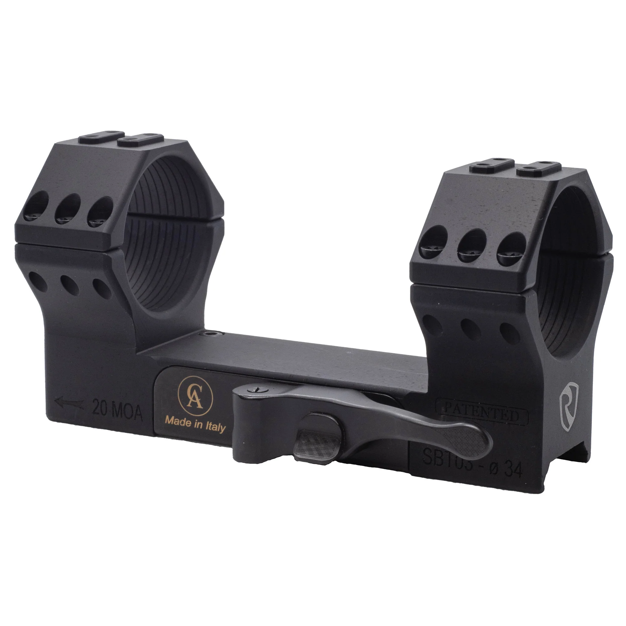 Riton Contessa, 34mm Quick Detach Scope Rings, Picatinny, Black - XRC34QD2023
