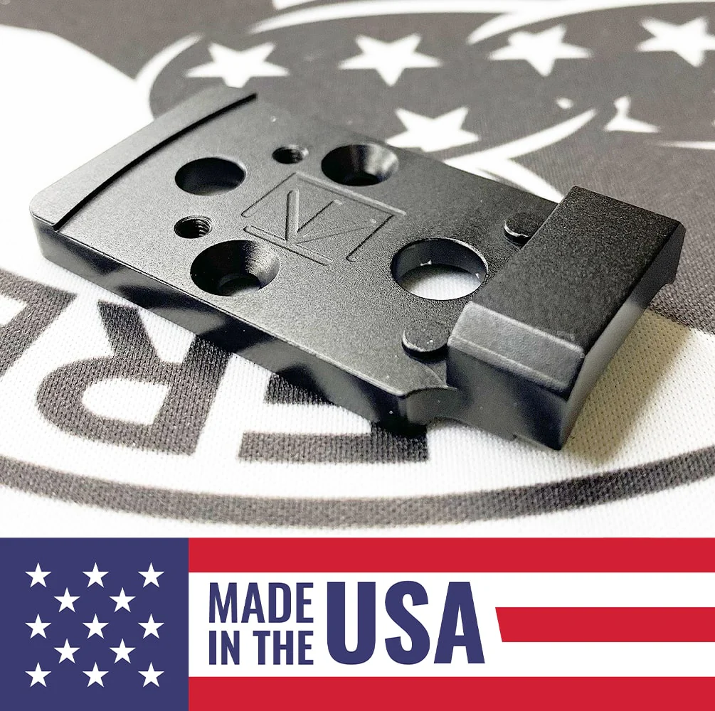 S&W M&P 2.0 Full Size/Compact to Holosun 407K/507K/EPS/EPS Carry Adapter Plate - Aluminum - DOGTAG - Calculated Kinetics - Image 2