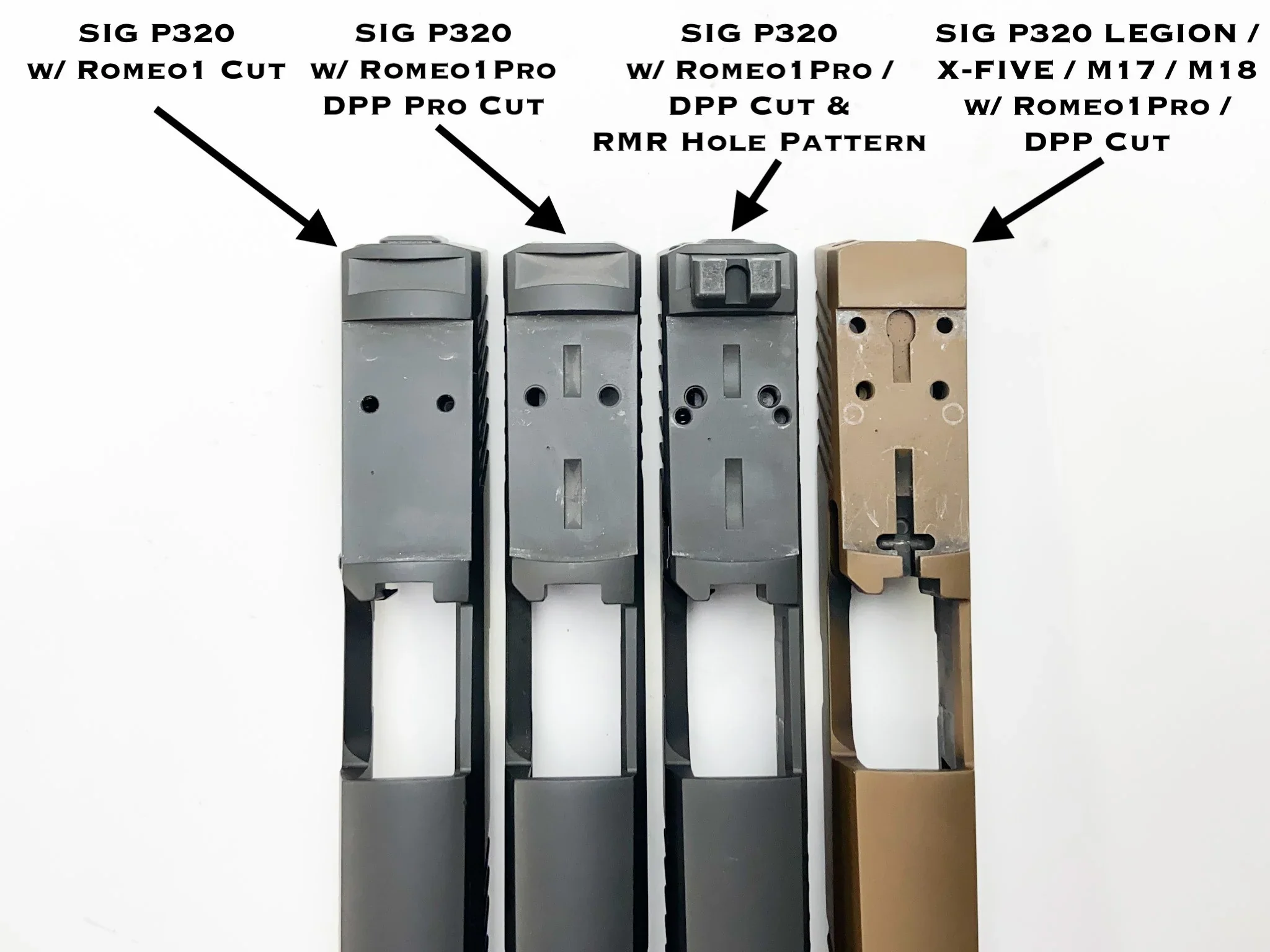Sig P226/P229 to Holosun 509T for Romeo 1 Pro Cut Slides Only - Adapter Plate CHPWS - SG69-509T - Image 2