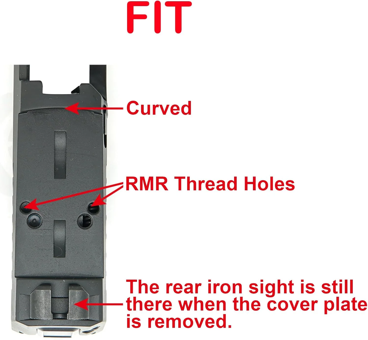 Sig P320 Romeo 1 Pro Cut Optic Plate With Rear Dovetails Attached to Holosun 407K, 507K, EPS Carry - DPP - Image 2