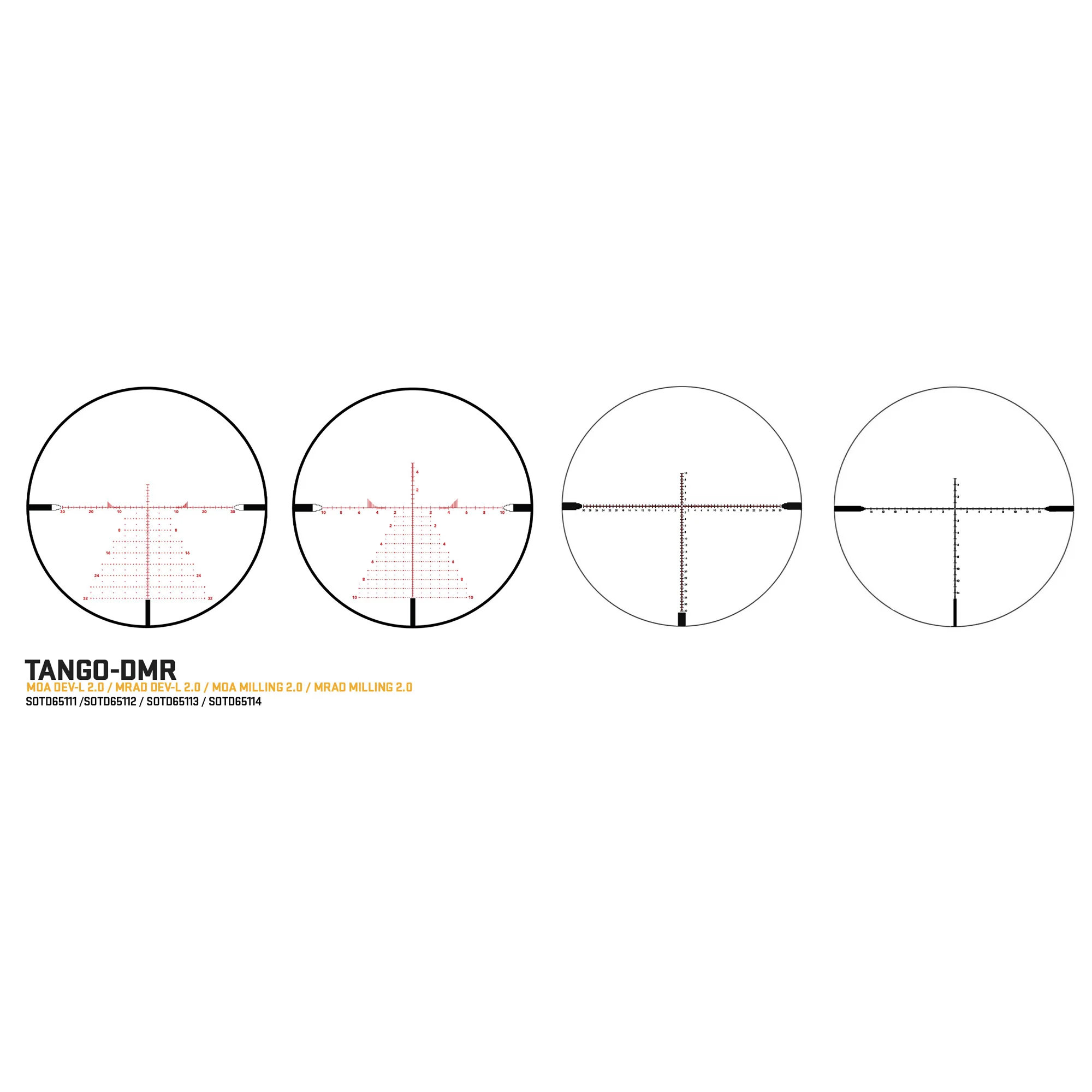Sig Sauer Tango-DMR 5-30x56mm FFP 34mm Illuminated MOA Milling 2.0 Reticle - Black (SOTD65113) - Image 2