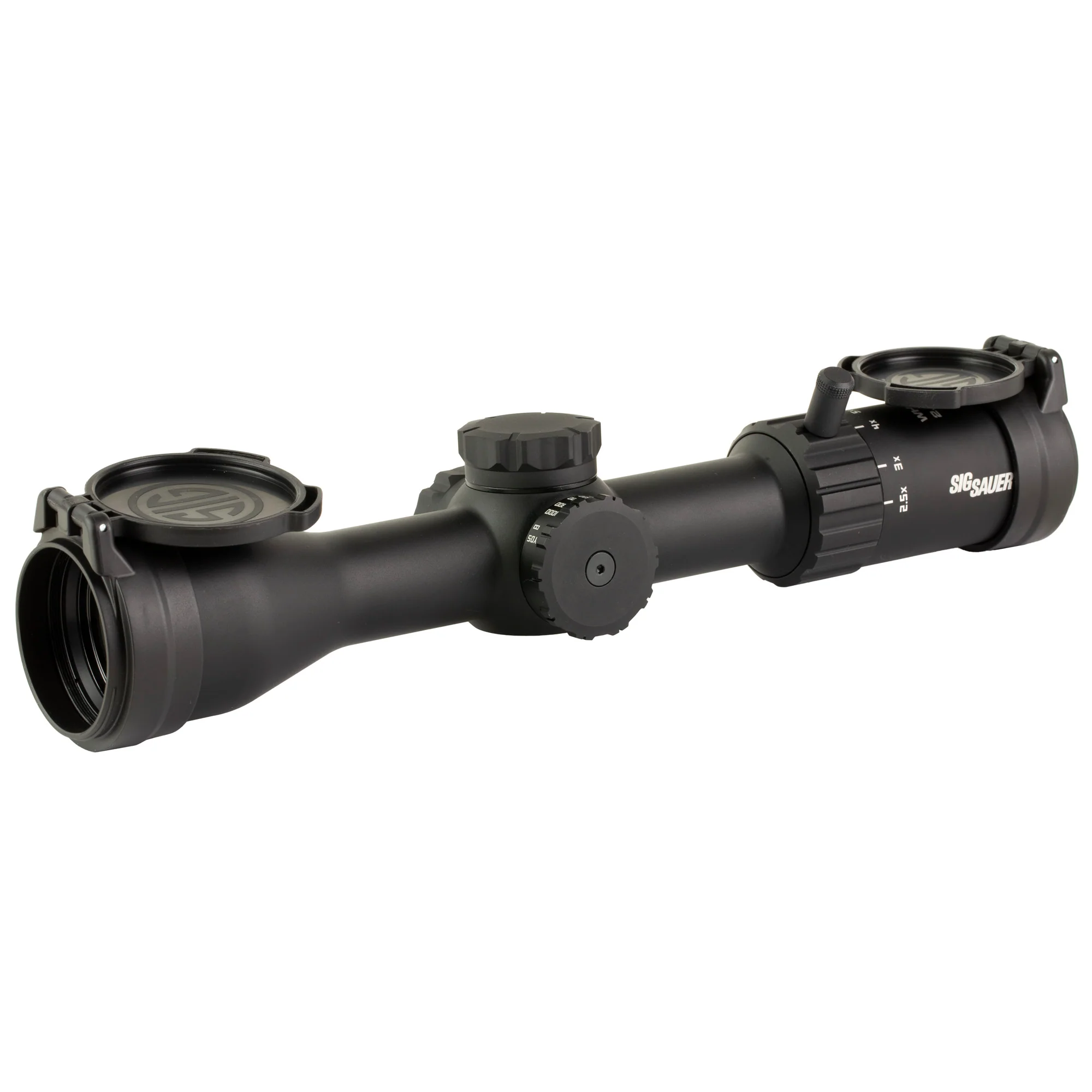 Sig Sauer WHISKEY4 2.5-10x42mm SFP Rifle Scope - Quadplex Reticle - Black (SOW42003)