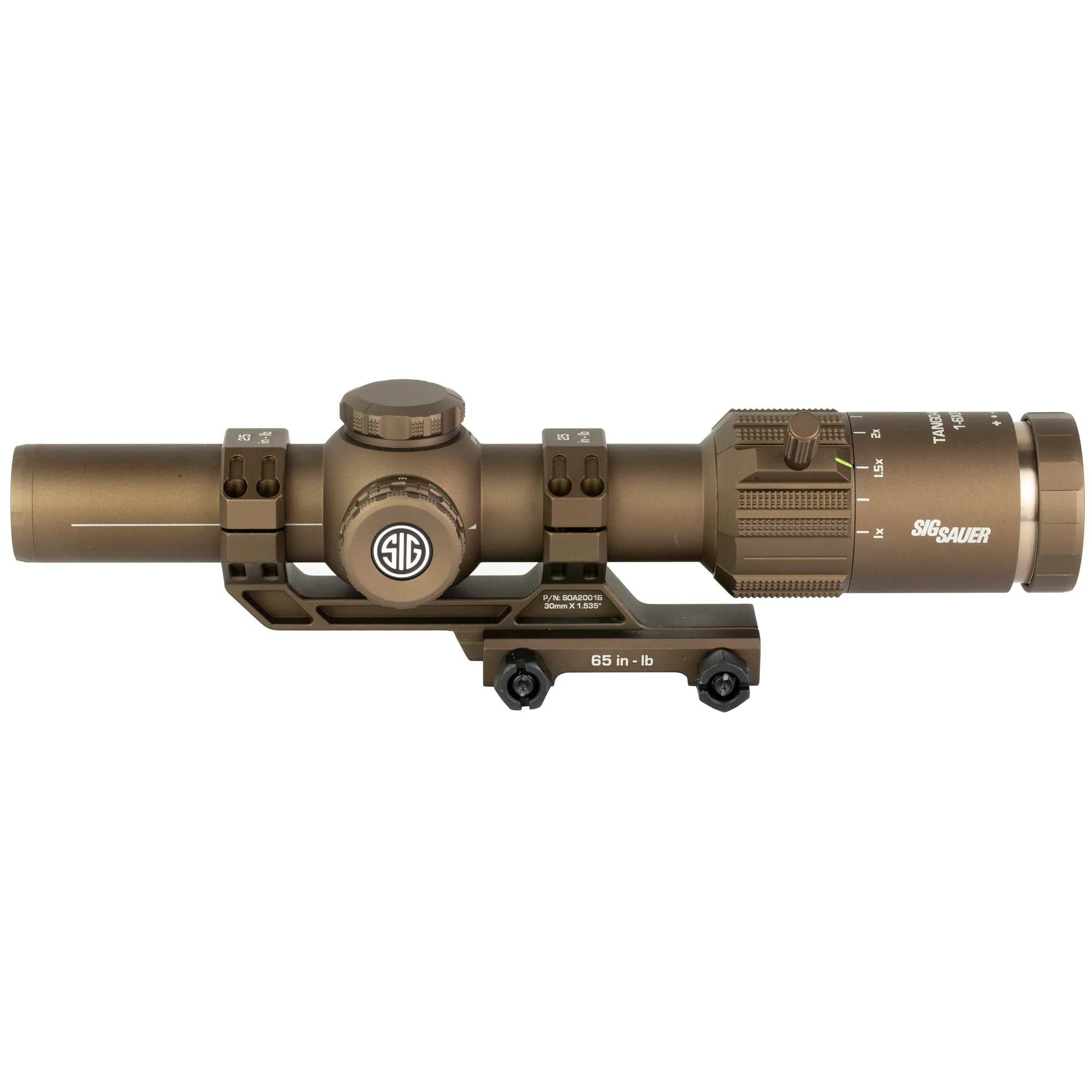 Sig Sauer TANGO MSR 1-6x24mm SFP Rifle Scope - Illuminated BDC6 Reticle - Coyote (SOTM61200) - Image 3