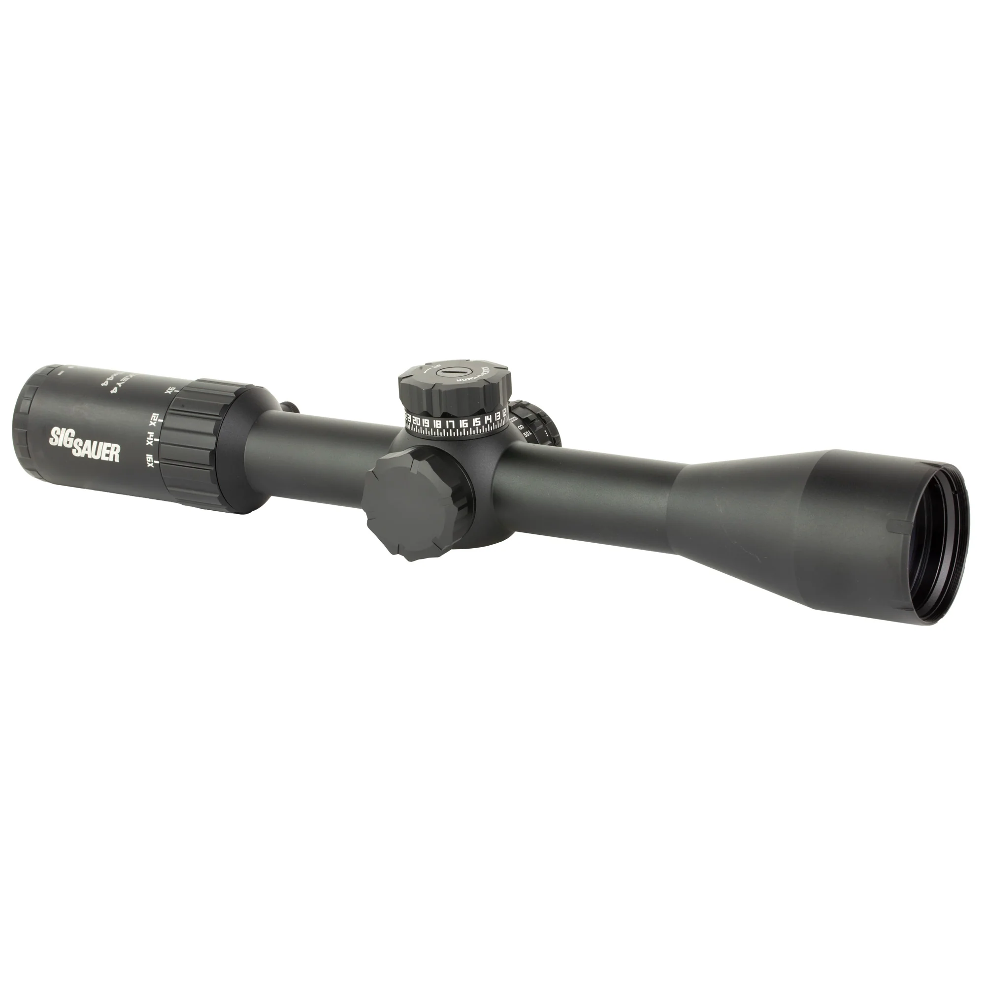 Sig Sauer Whiskey4 4-16x44mm FFP Rifle Scope - Illuminated MOA Milling 2.0 Reticle - Black (SOW44002) - Image 2