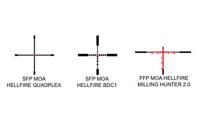Sig Sauer Whiskey4 4-16x44mm FFP Rifle Scope - Illuminated MOA Milling 2.0 Reticle - Black (SOW44002) - Image 4