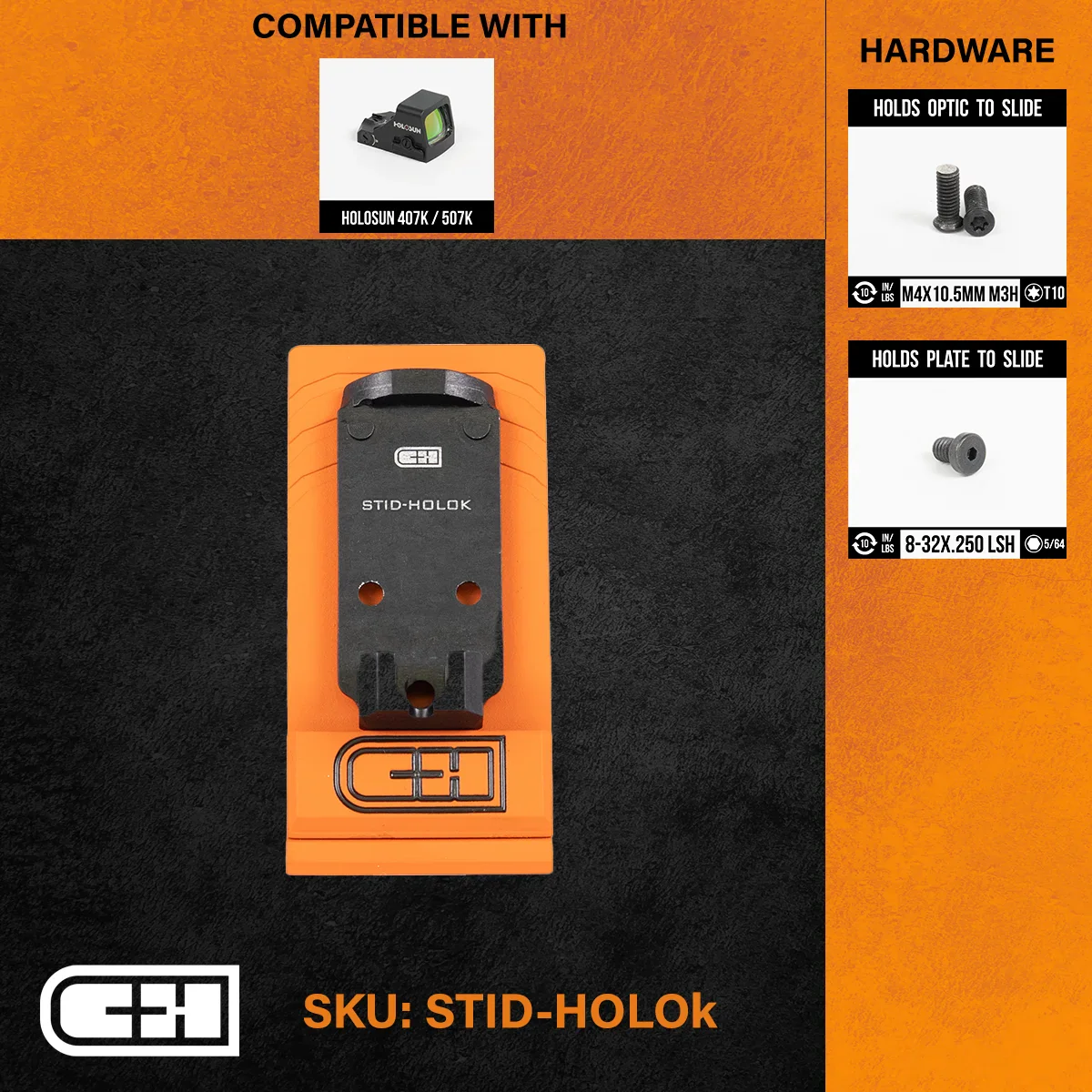 Staccato 2011 to Holosun 407K/507K/EPS/EPS Carry Adapter Plate - CHPWS - STID-HOLOk - Image 2