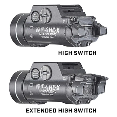 Streamlight TLR-1 HL-X, 1500 Lumens Pistol Light, SL-B9 Batteries, 1 Hr Runtime, Matte Finish, Black with Silver Ring - Image 3