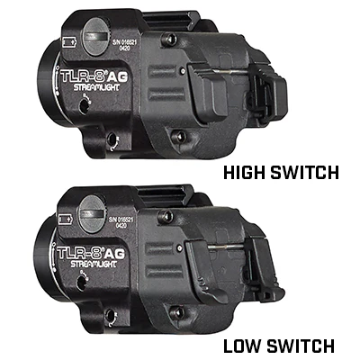 Streamlight, TLR-8A G Flex, Black Finish, 500 Lumens, 1.5 Hour Runtime, Green Laser, Comes with High and Low Switch and (1) CR123A Lithium Battery - Image 3
