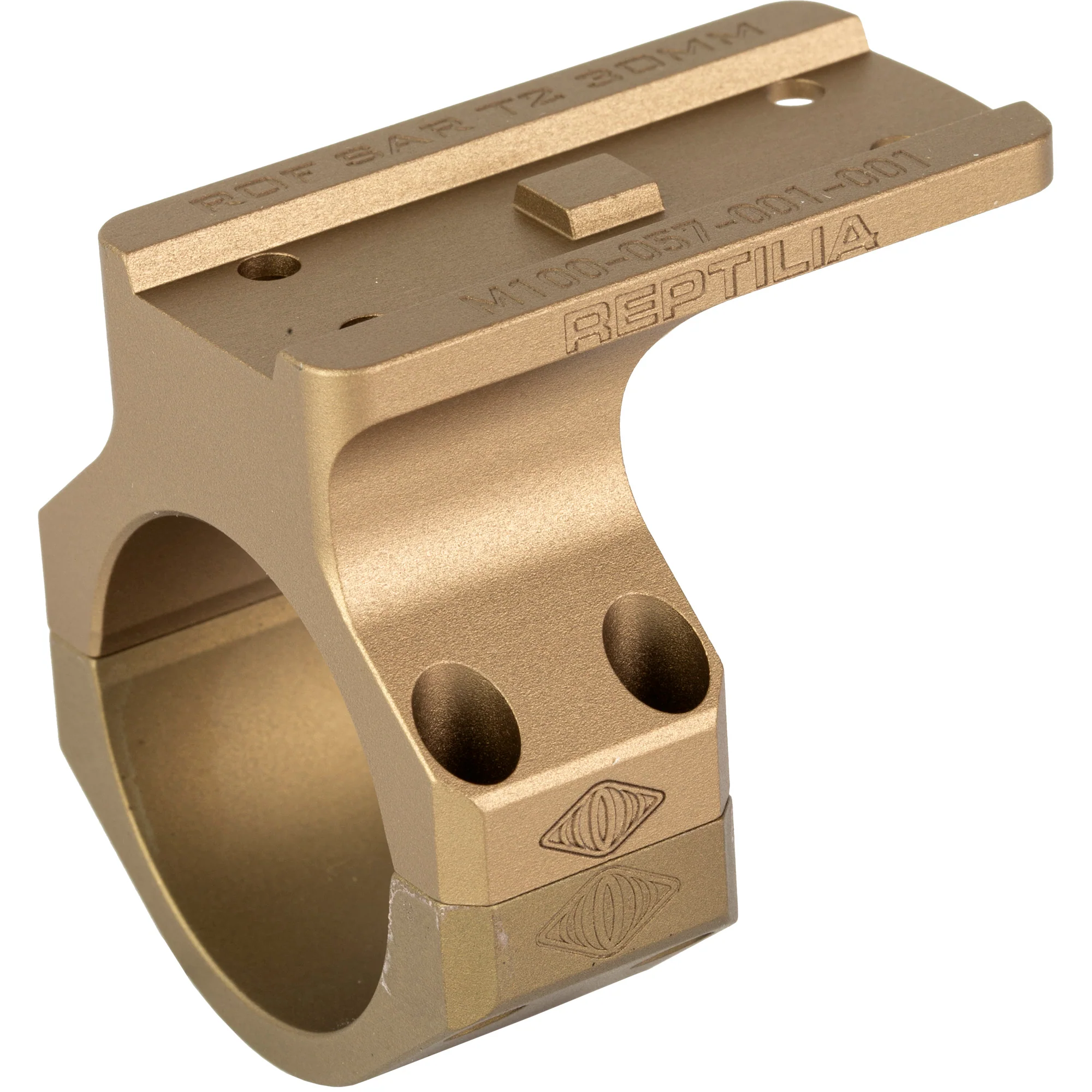 T1/T2 Red Dot Reptilia ROF-SAR Mount, Fits 30mm Scope Tubes, Flat Dark Earth - REP100-121 - Image 2
