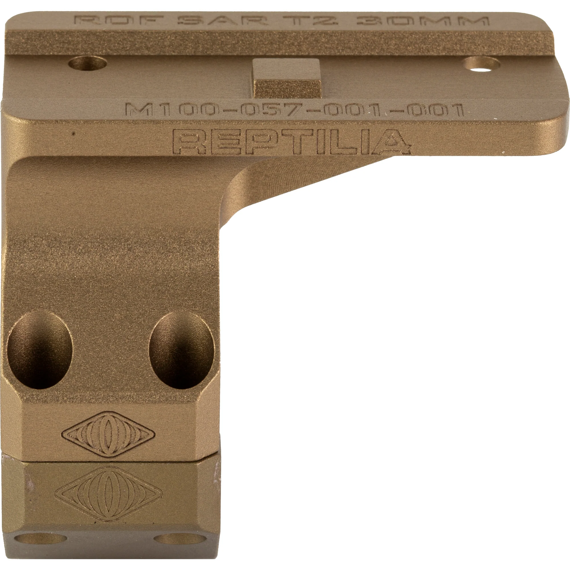 T1/T2 Red Dot Reptilia ROF-SAR Mount, Fits 30mm Scope Tubes, Flat Dark Earth - REP100-121 - Image 3