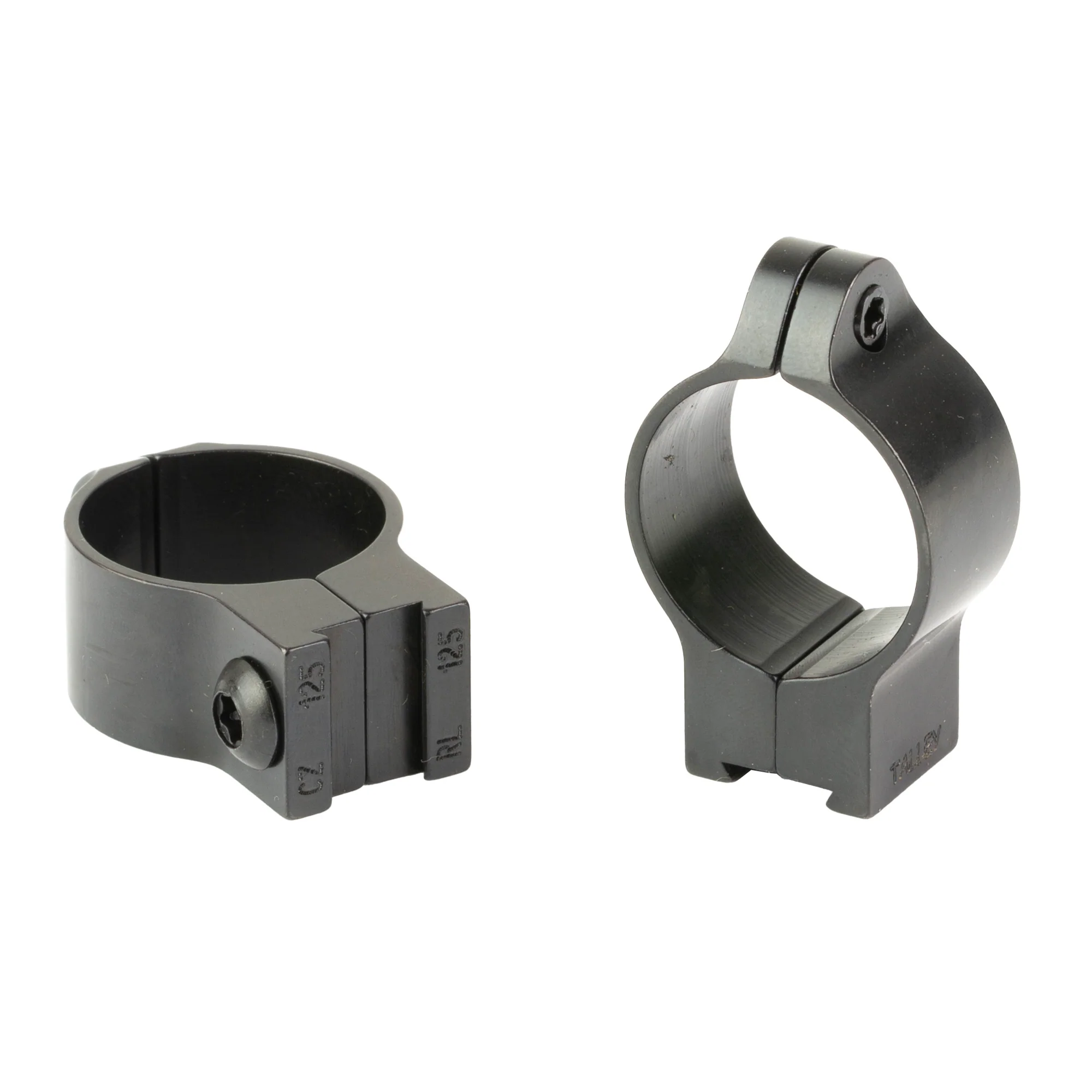 Talley Rimfire Rings, 1-Inch Low, CZ with 11MM Dovetail, Black Matte - 22CZRL - Image 2