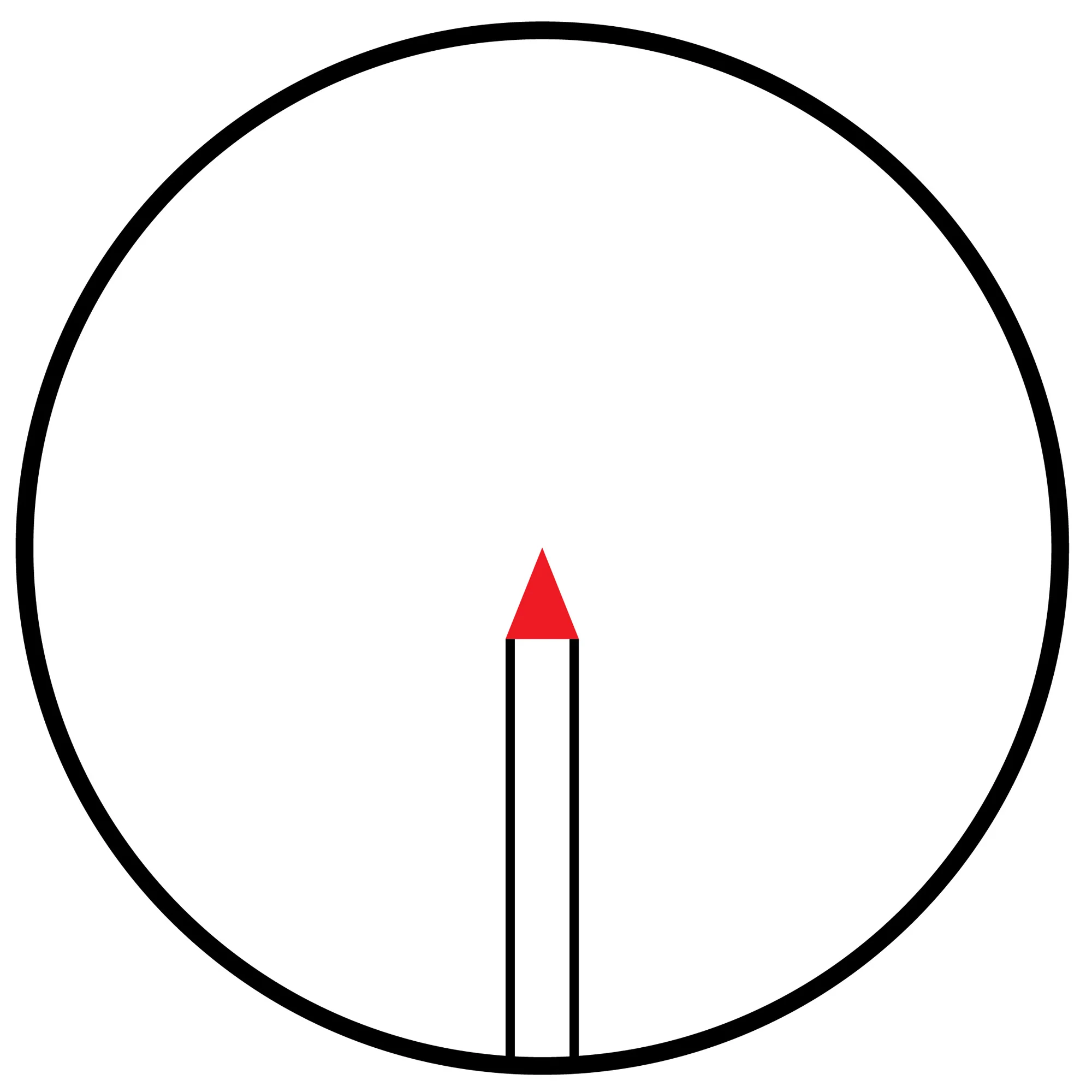 Trijicon AccuPoint 2.5-10x56mm Riflescope, Red Triangle Post Reticle, 30mm Tube (TR22R) - Image 4