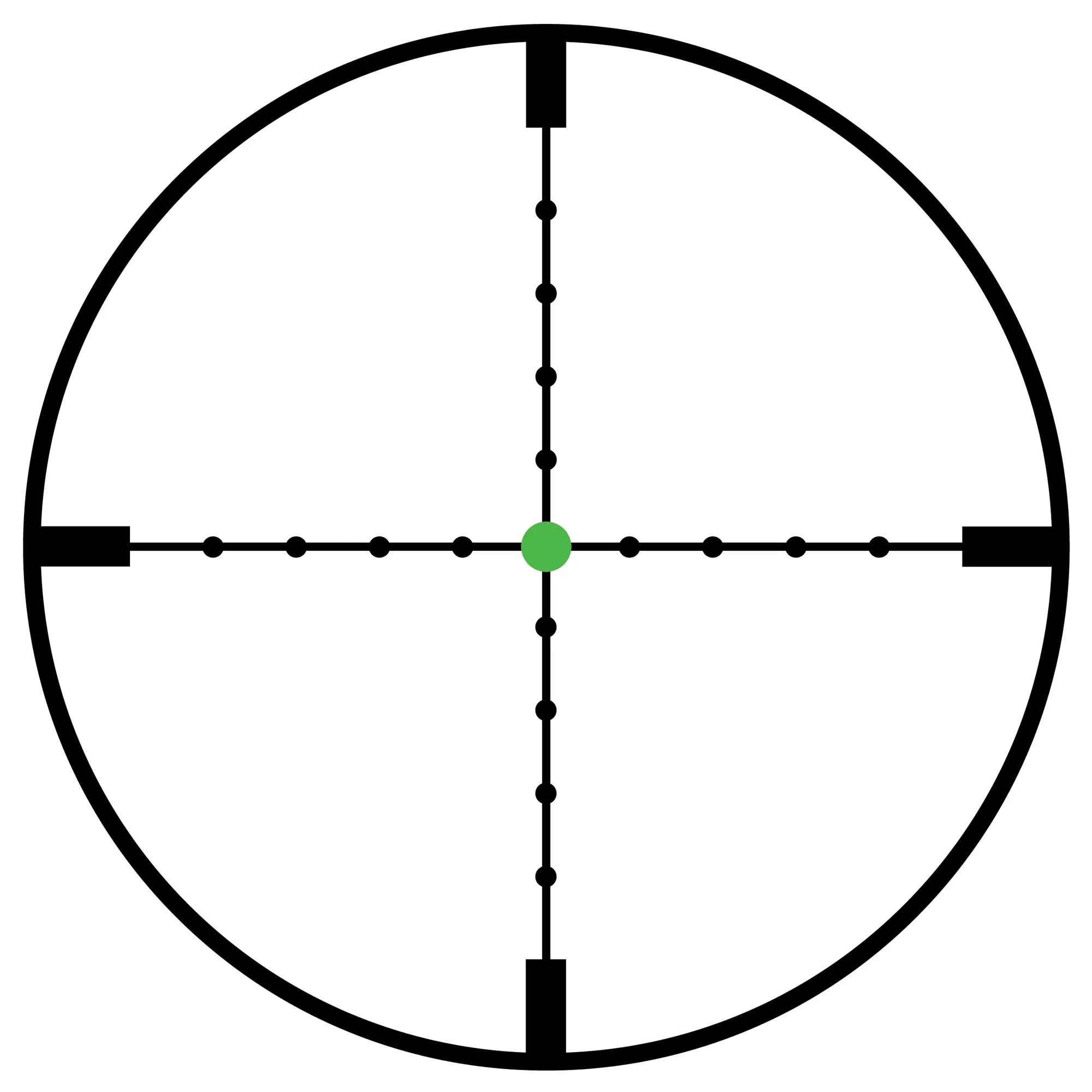 Trijicon AccuPoint 2.5-10x56 Riflescope with Green Mil-Dot Reticle (TR22-2G) - Image 5