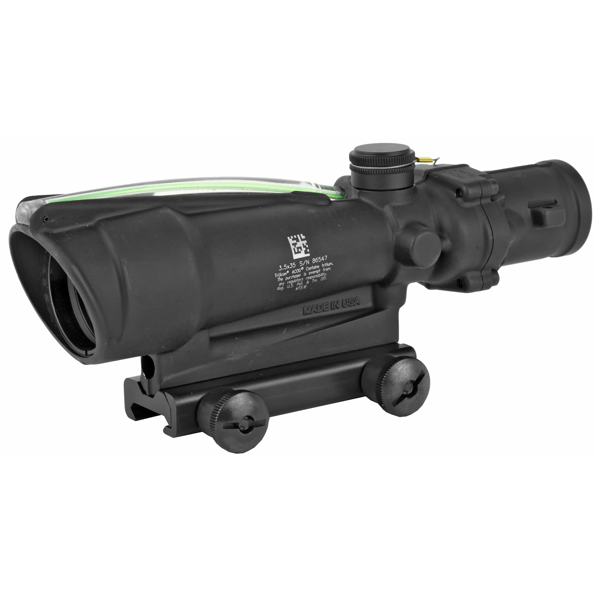 Trijicon ACOG 3.5x35 Riflescope Green Horseshoe .308 Reticle w/TA51 Mount (MPN: TA11H-308G, UPC: 719307303478)