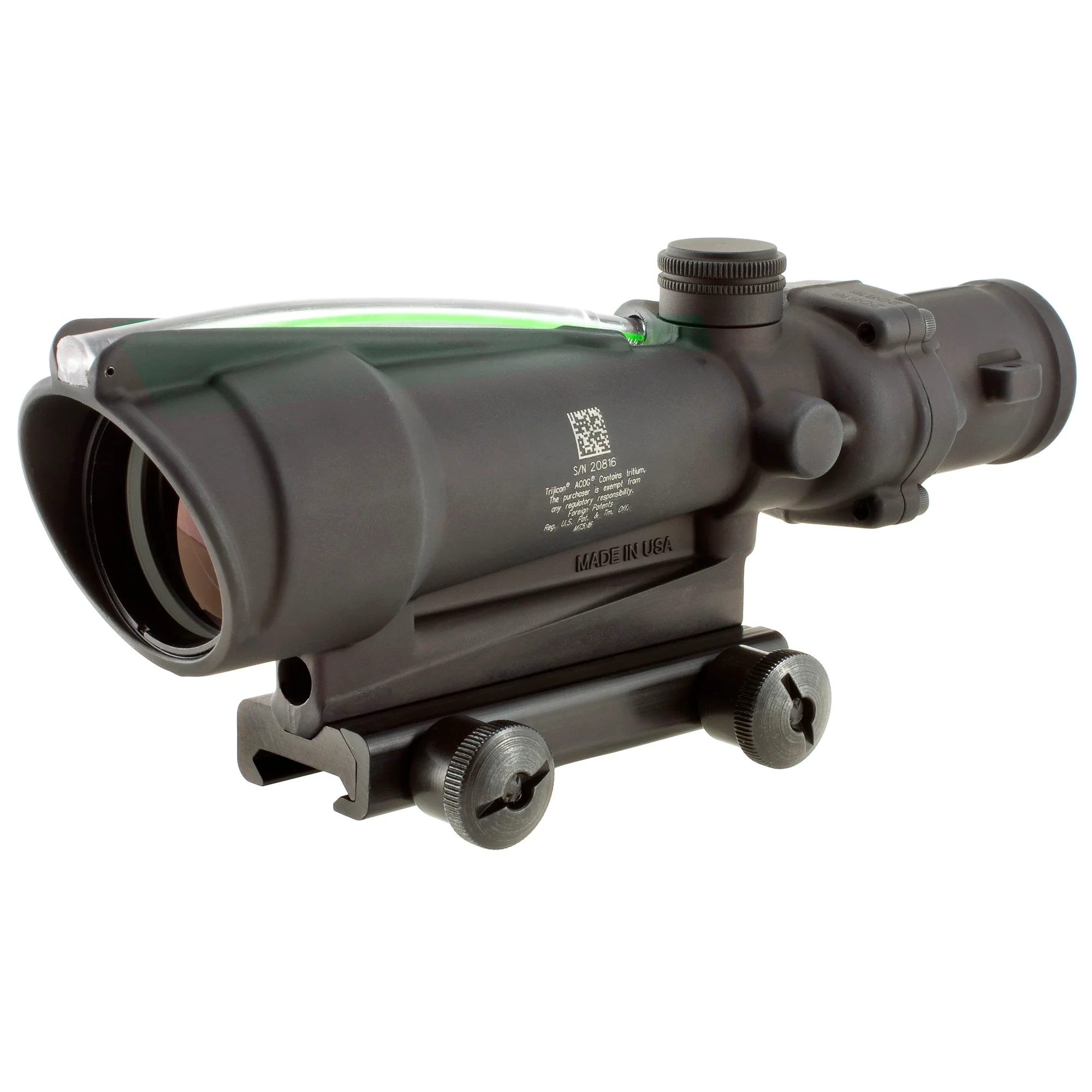 Trijicon ACOG 3.5x35 Riflescope Green Horseshoe Reticle .223 (TA11H-G, UPC: 719307303454)