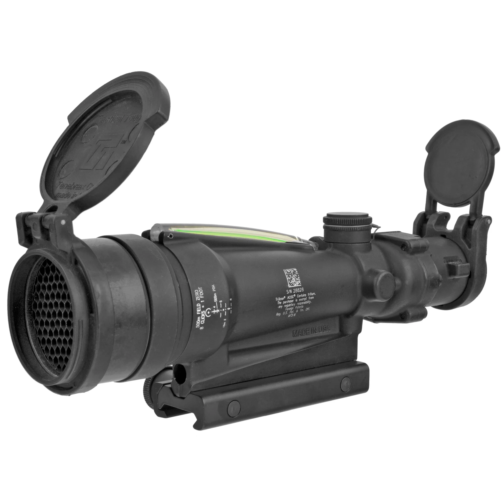 Trijicon ACOG 3.5x35 Machine Gun Optic (MGO) Green Horseshoe Reticle for M249 (TA11MGO-M249)